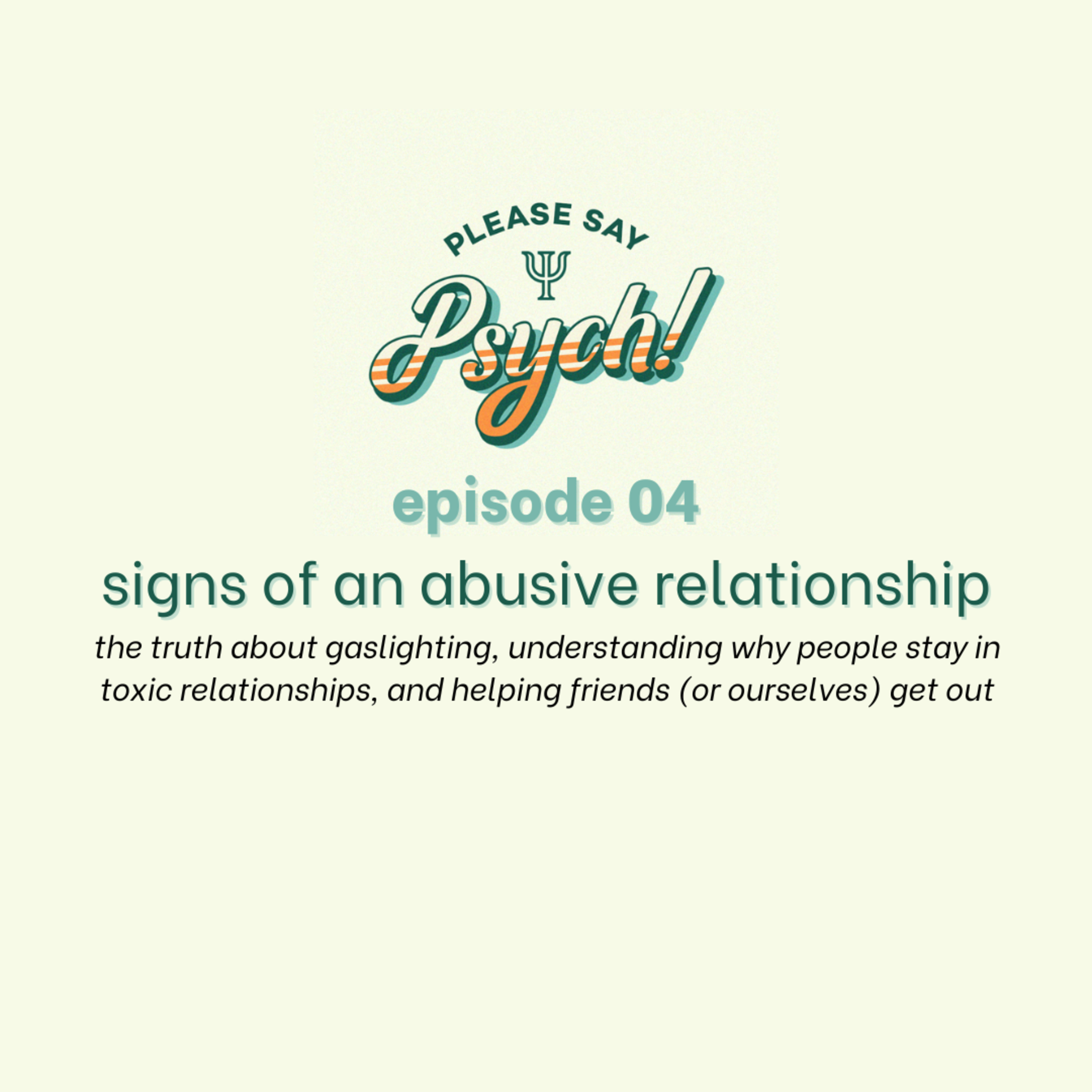 4: signs of an abusive relationship