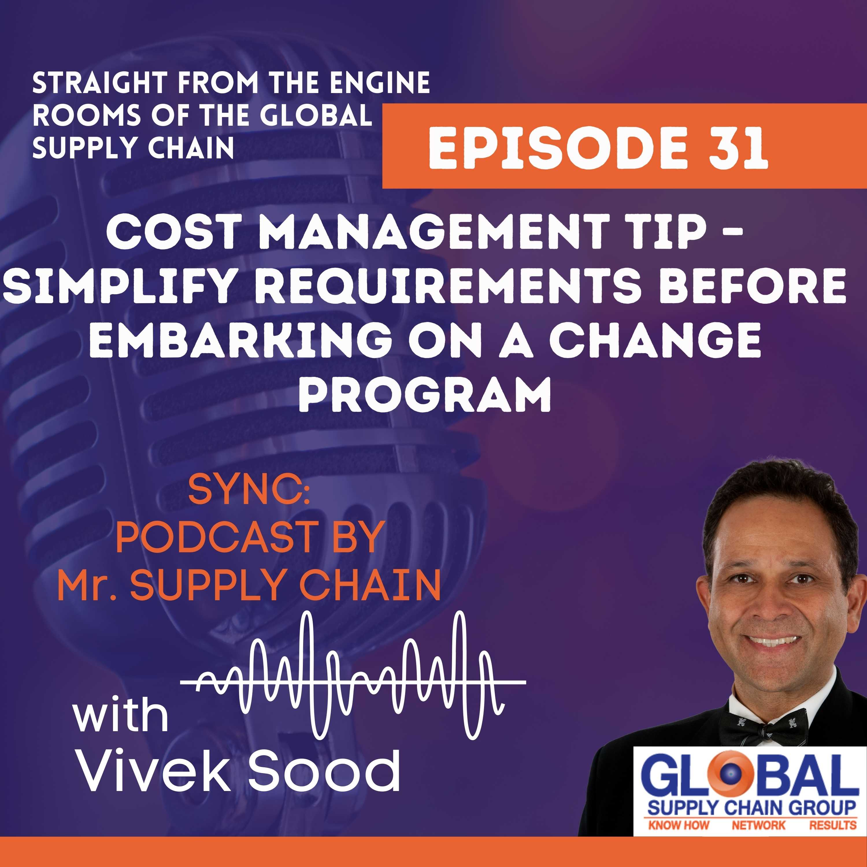 Sync: Mr Supply Chains\' Podcast - Straight From the Engine Rooms Of The Global Supply Chains