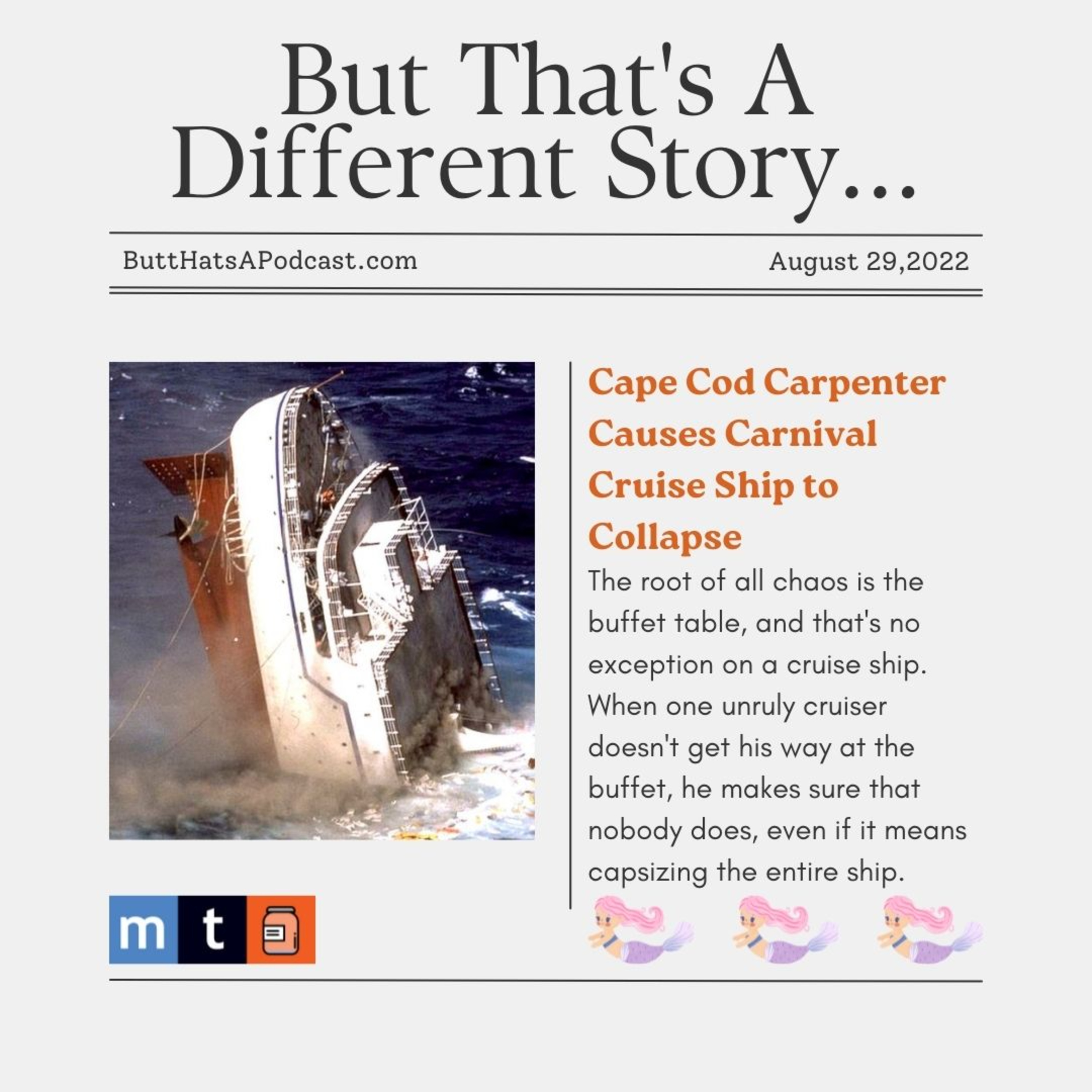 Headlines! Cape Cod Carpenter Causes Carnival Cruise Ship to Collapse episode artwork