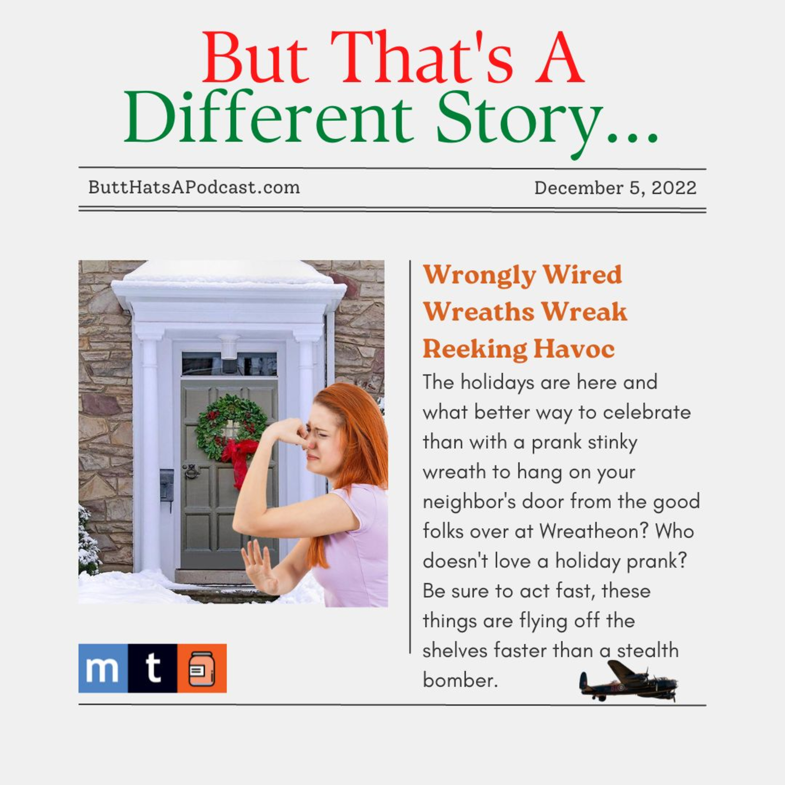 Holiday Headlines! Wrongly Wired Wreaths Wreak Reeking Havoc episode artwork
