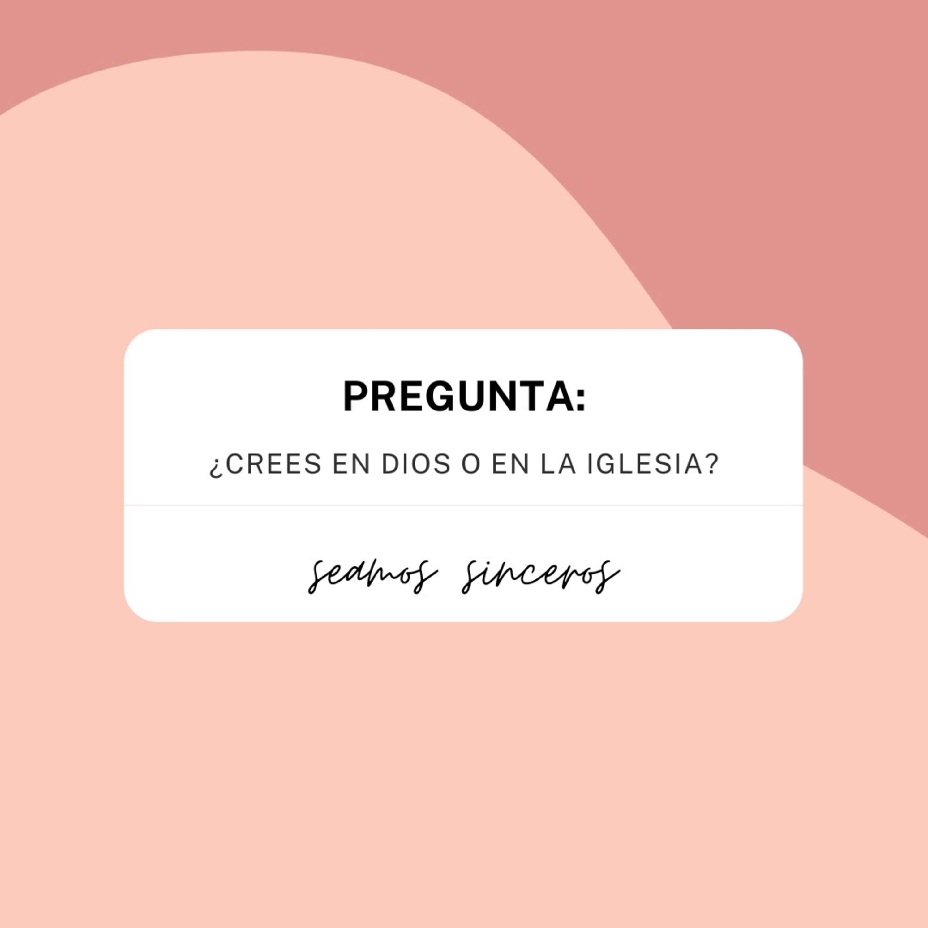 Seamos sinceros