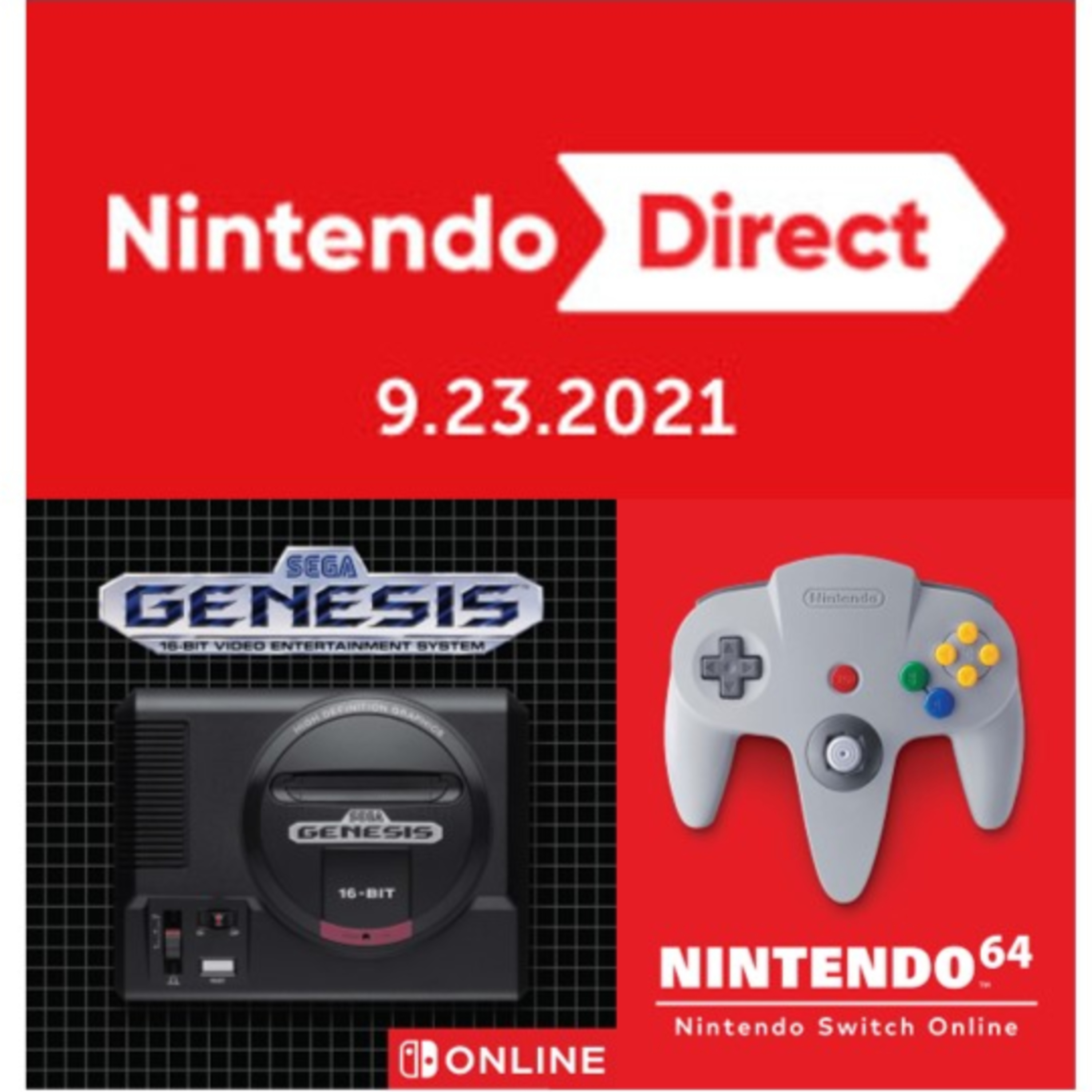 408 - Nintendo Direct (09/23/2021 - Nintendo 64 & Sega Genesis to Switch!!!) episode artwork