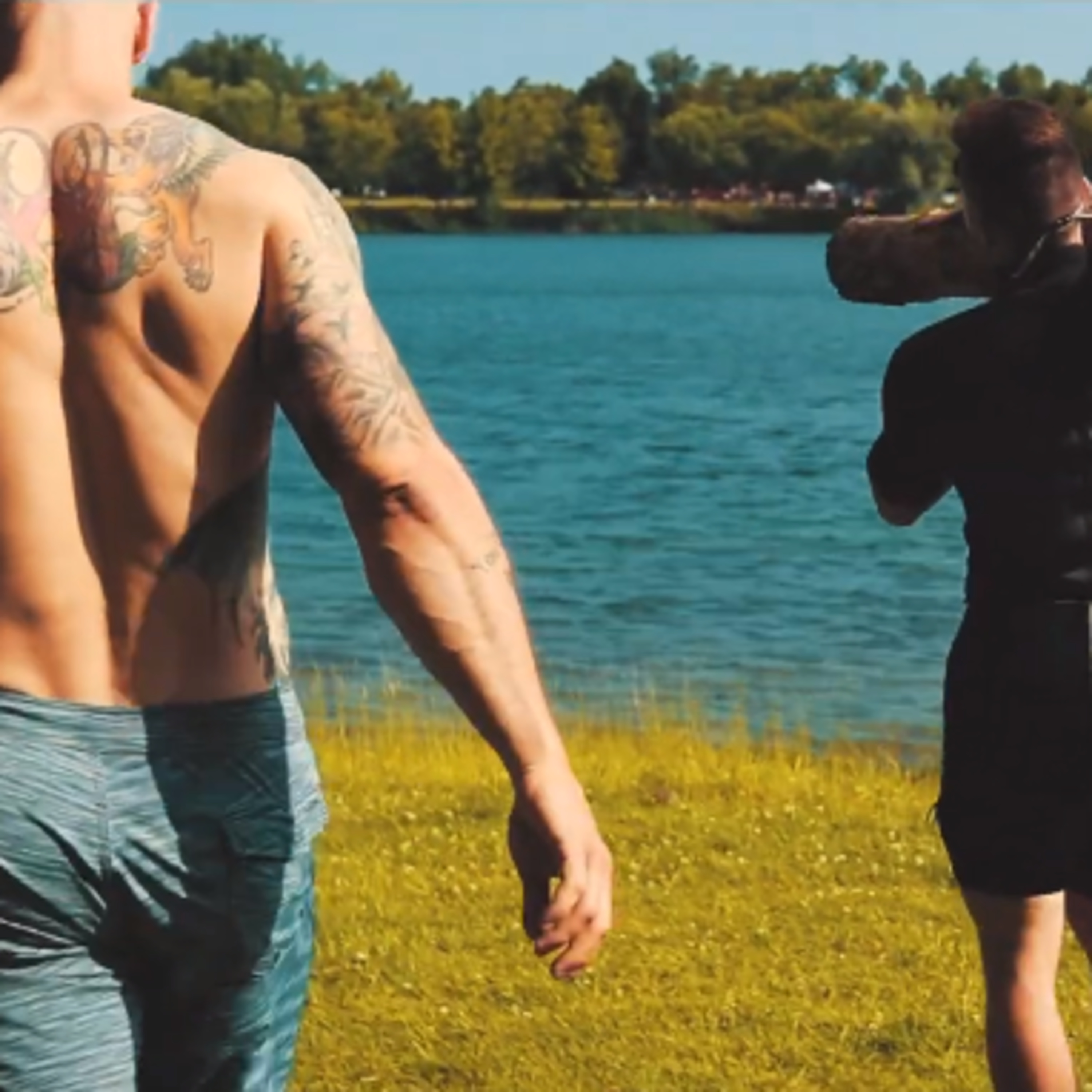 Two Athletes and a Mic