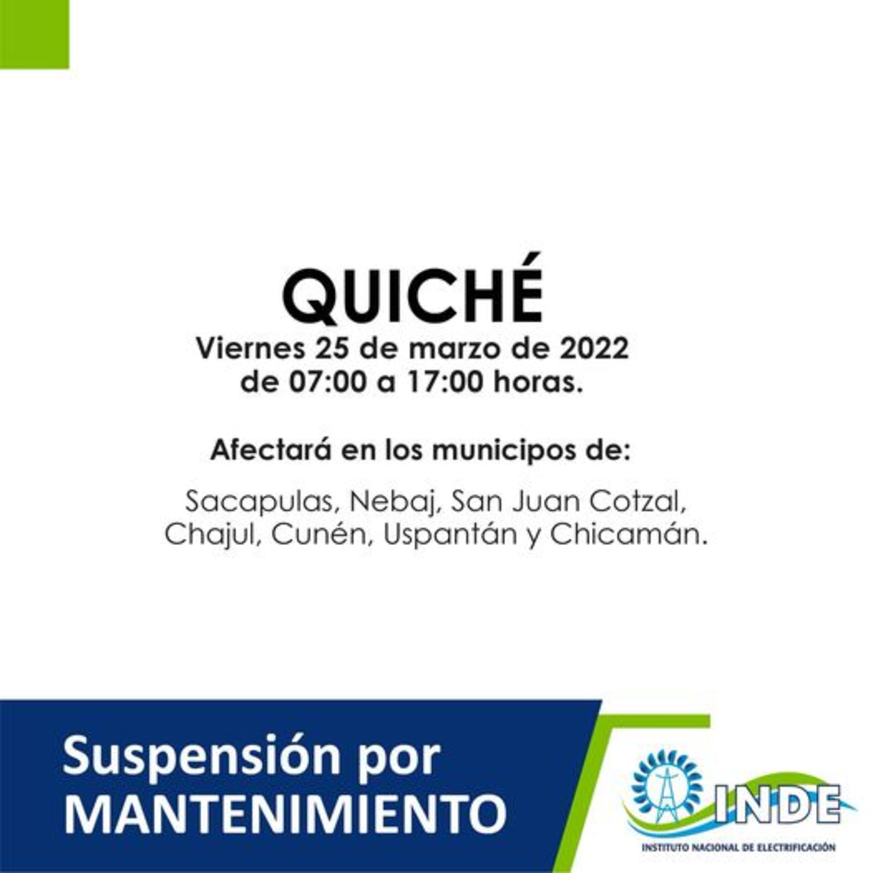 Mañana 25 de marzo, habrá suspensión de energía eléctrica.  episode artwork