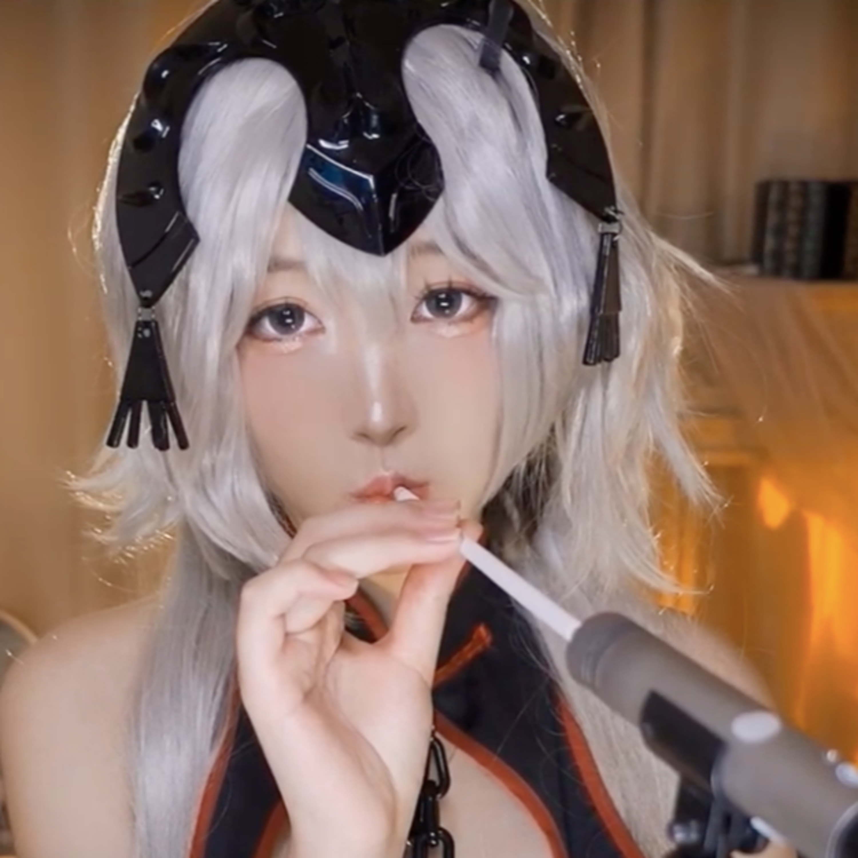 ASMR earcleaning earmassage straw for ears 二呆酱