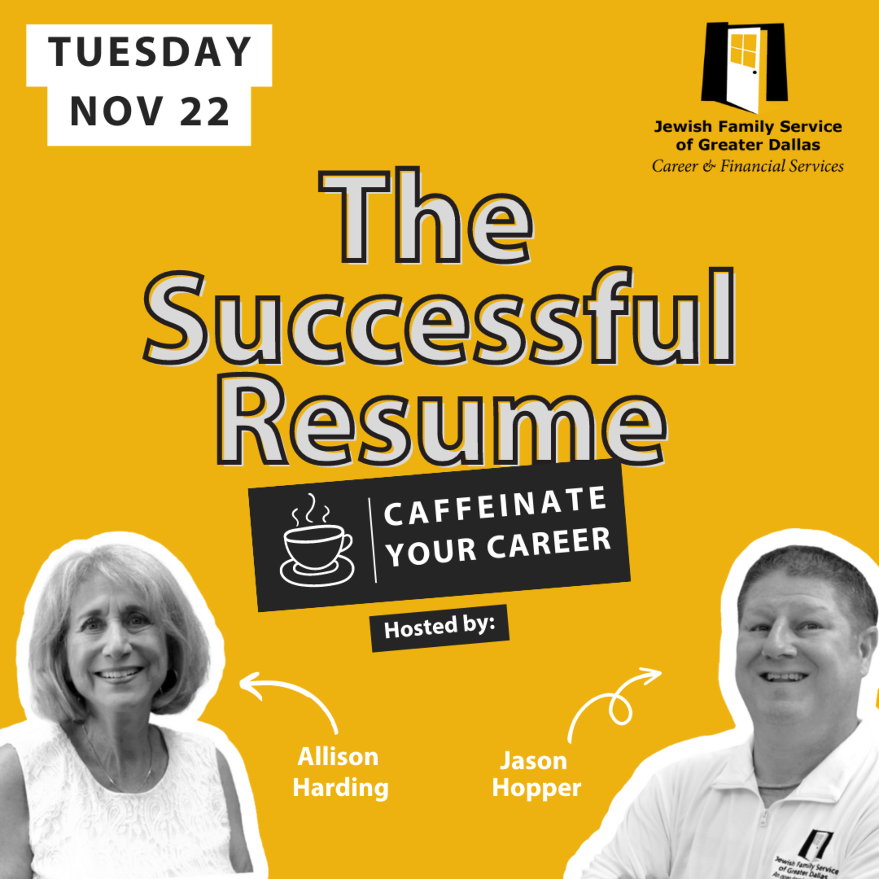 Caffeinate Your Career: coffee and conversation with career & financial experts