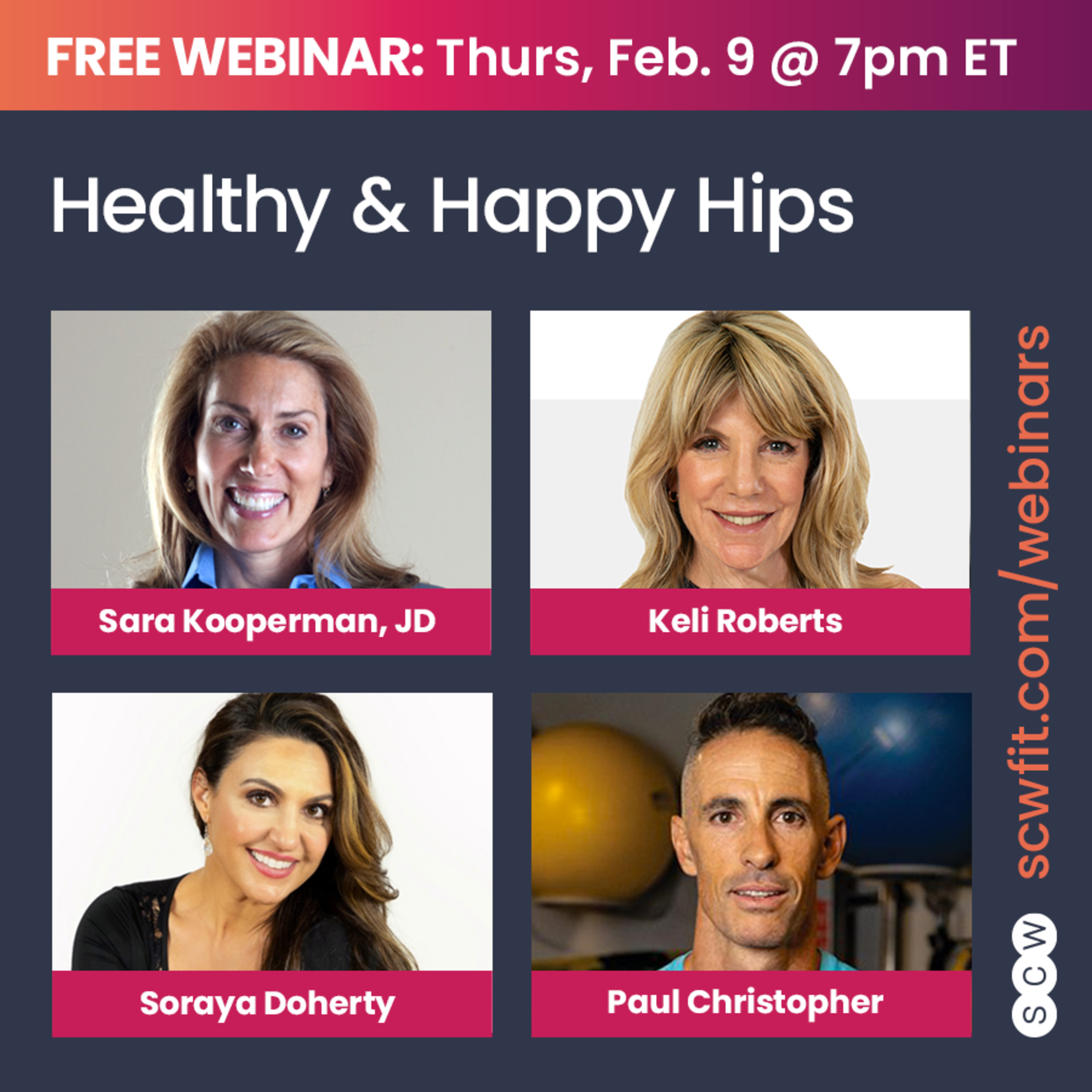 HEALTHY & HAPPY HIPS with Sara Kooperman, JD, Keli Roberts, Soraya Doherty & Paul Christopher episode artwork