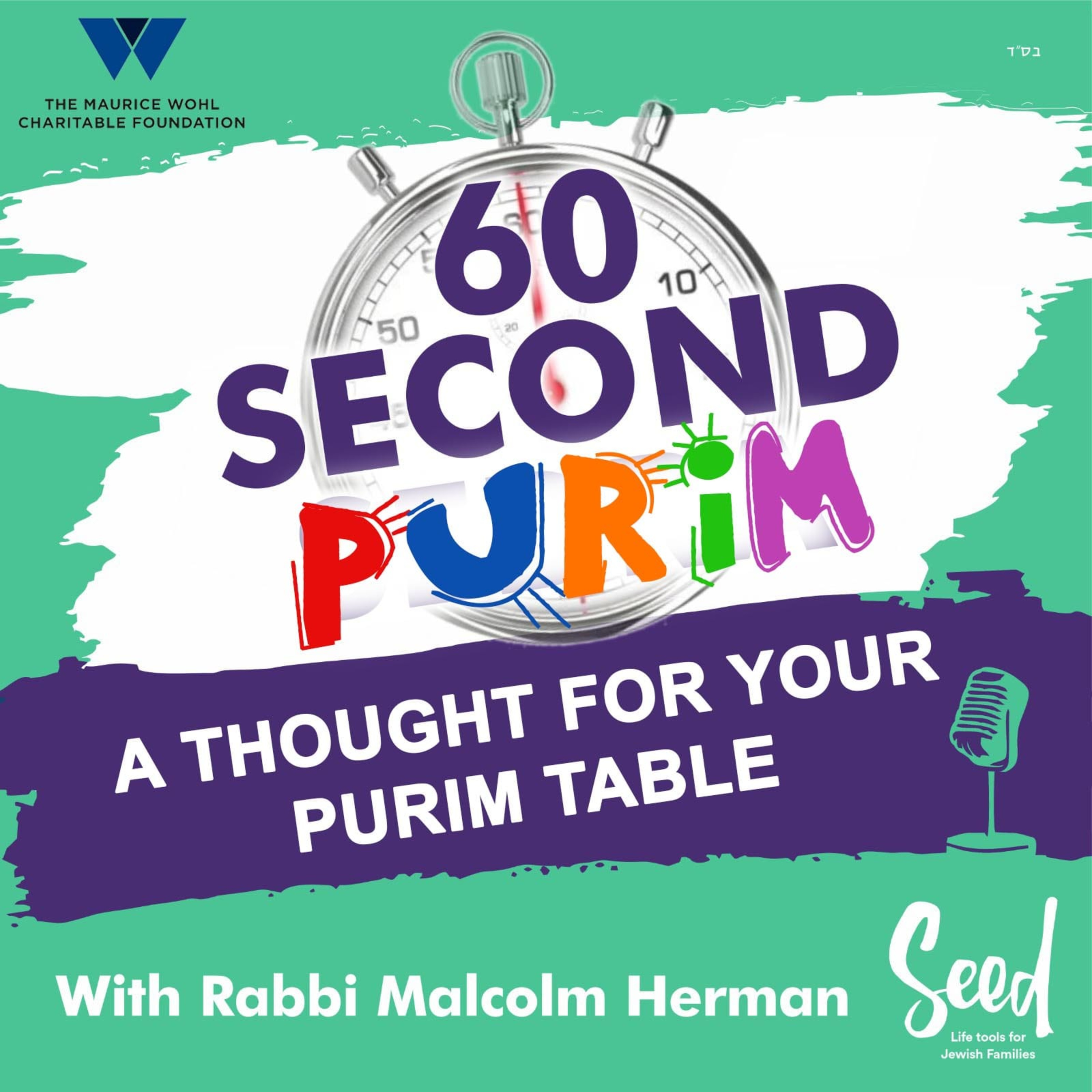 60 Second Purim episode artwork