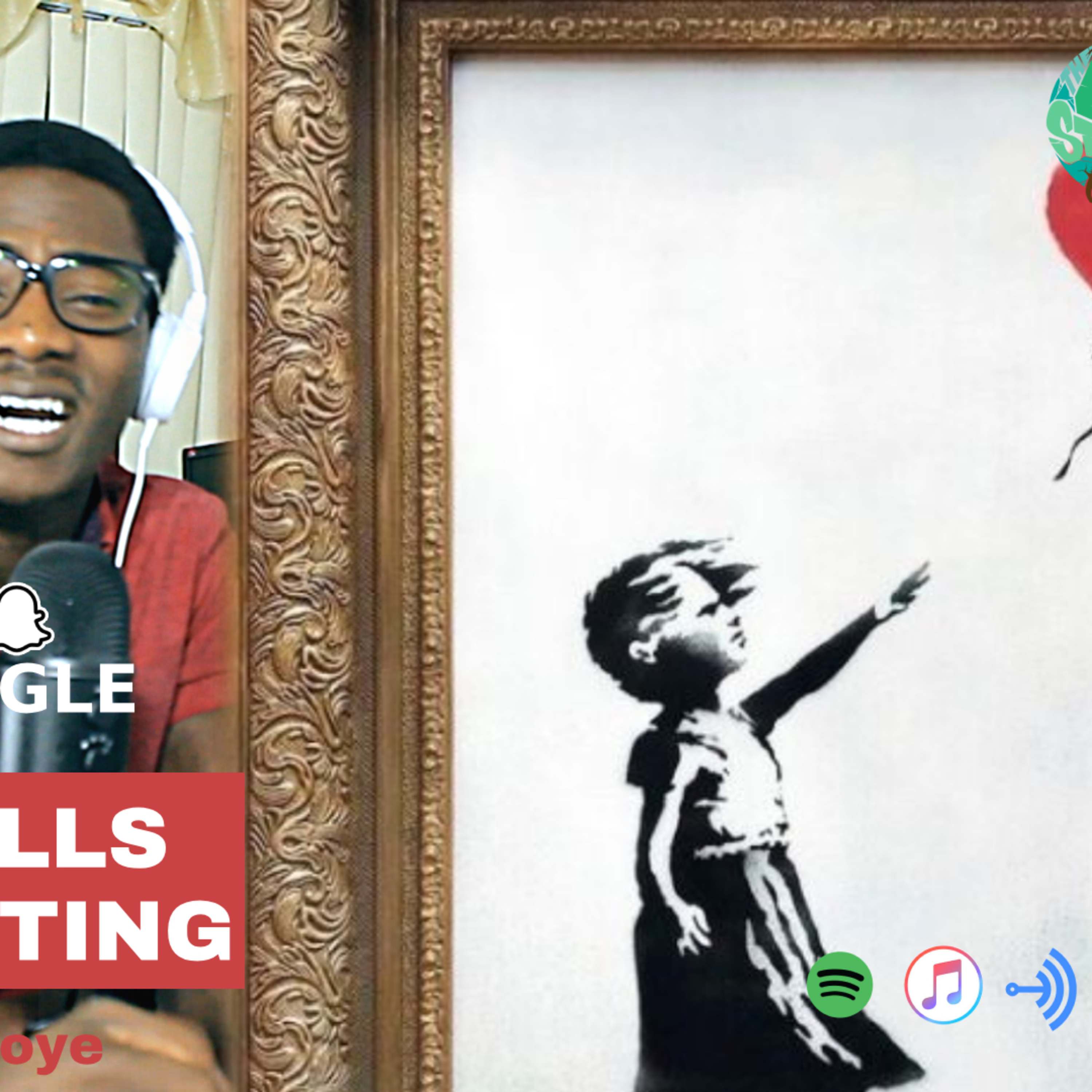 ✂Check Out Banksy's $1.4 million painting 'self-destruct' and shredded✂ episode artwork