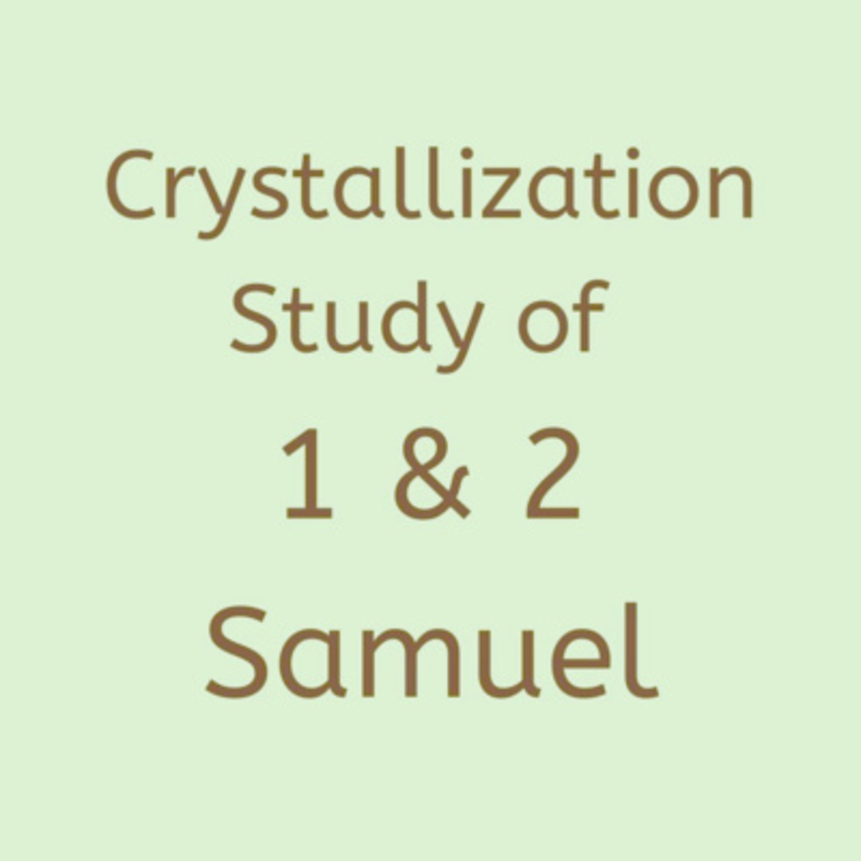 Cryst 1&2 Samuel - Week 12 day 2 - Being the Consecrated Ones and having a Proper Attitude in Listening to the Lord's Word episode artwork