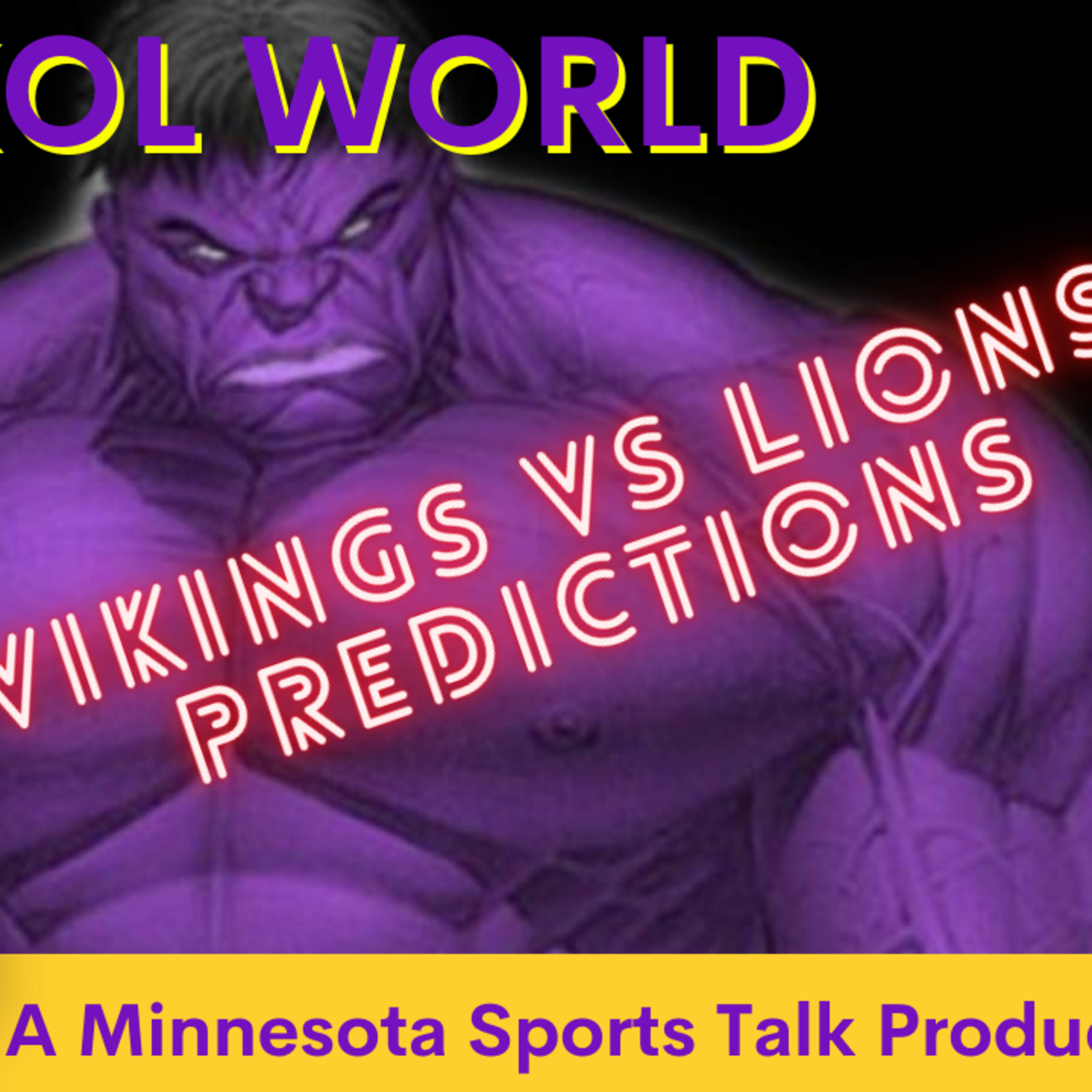 Game Predictions Lions vs Vikings episode artwork