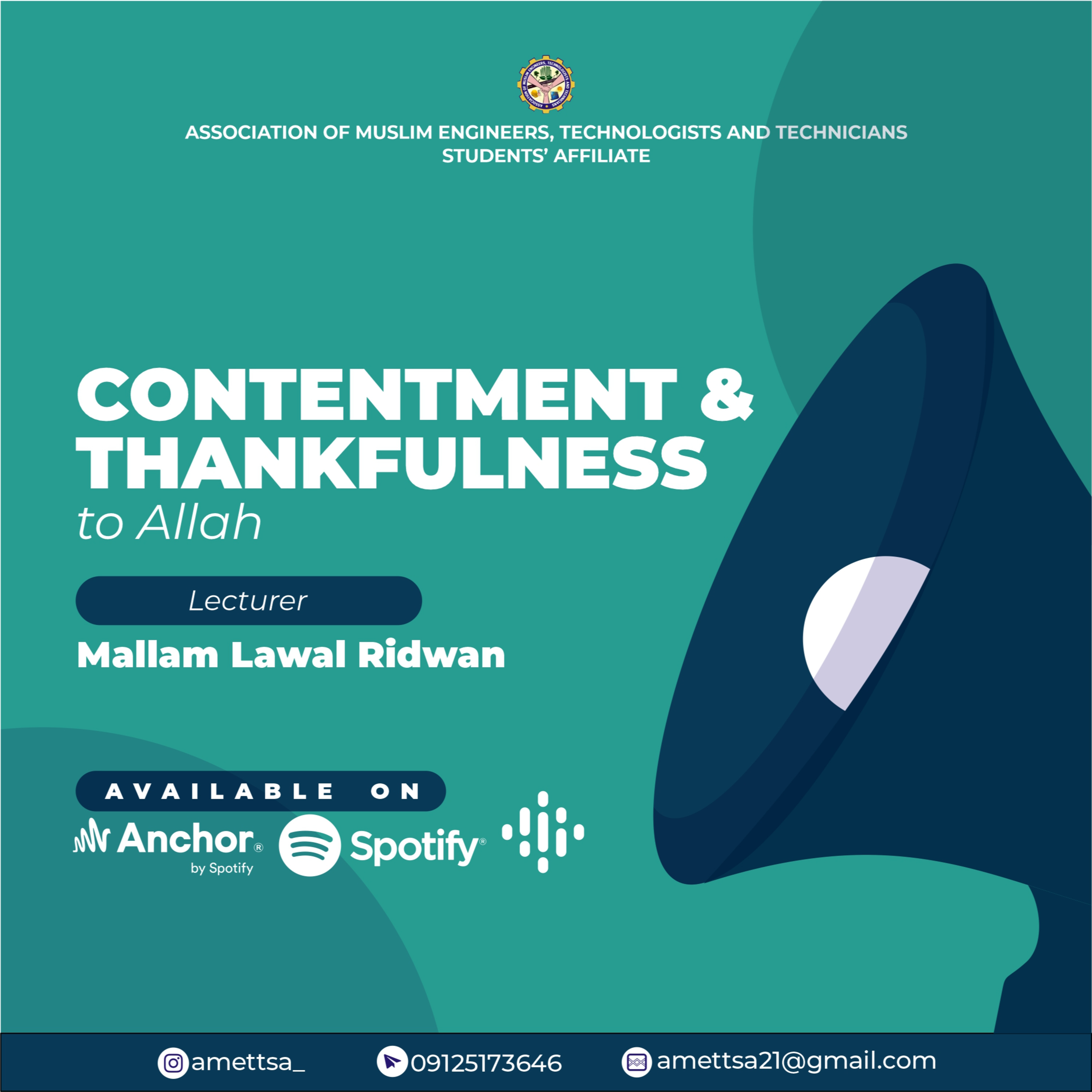Contentment and Thankfulness to Allah episode artwork
