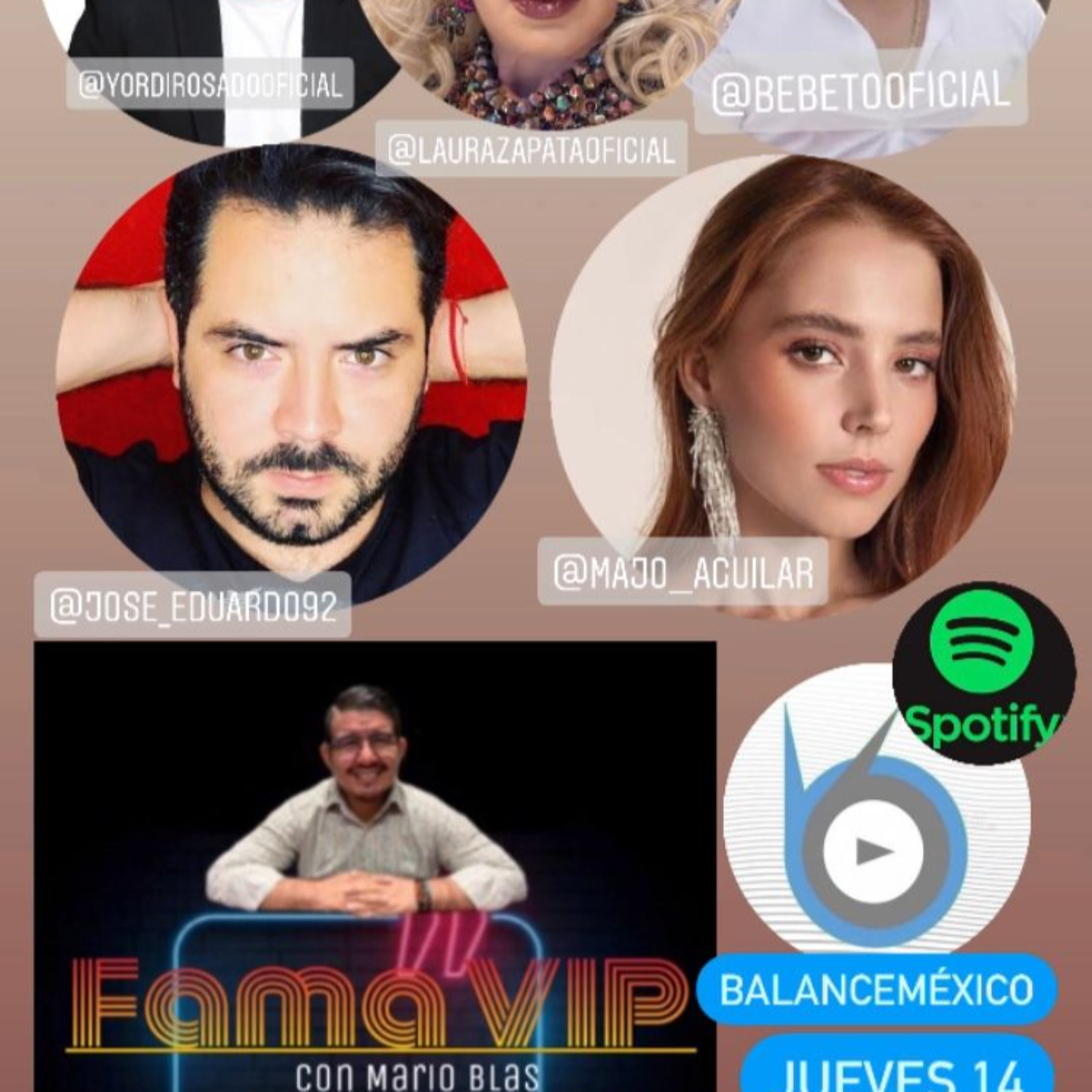 Fama VIP 14 Abril 2022 Declaraciones de Yordi Rosado, E Derbez, Bebeto, Laura Zapata, Majo Aguilar  episode artwork