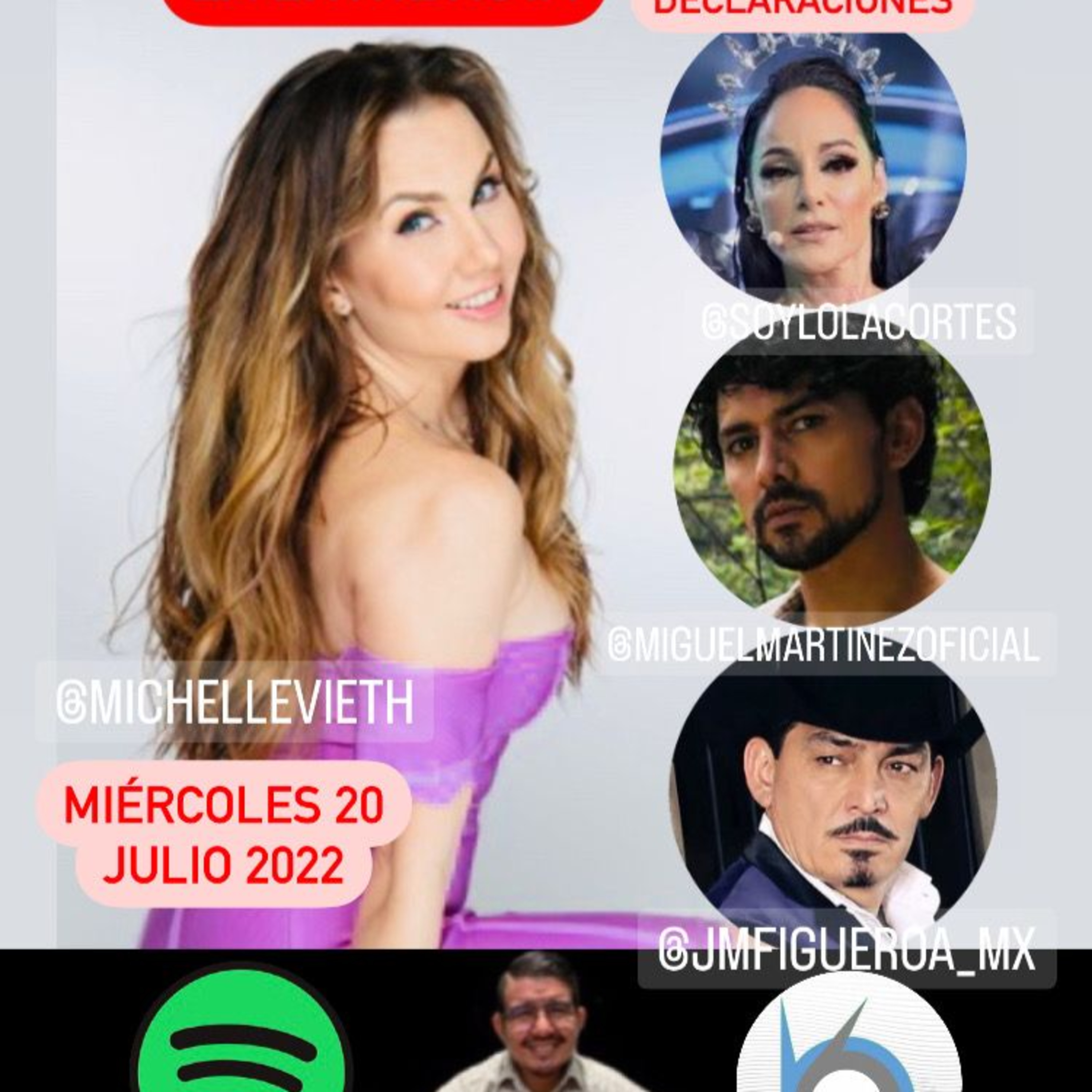 Fama VIp 20 Julio 2022 Michelle Vieth JoseMa Figueroa Miguel Martínez Lola Cortes  episode artwork