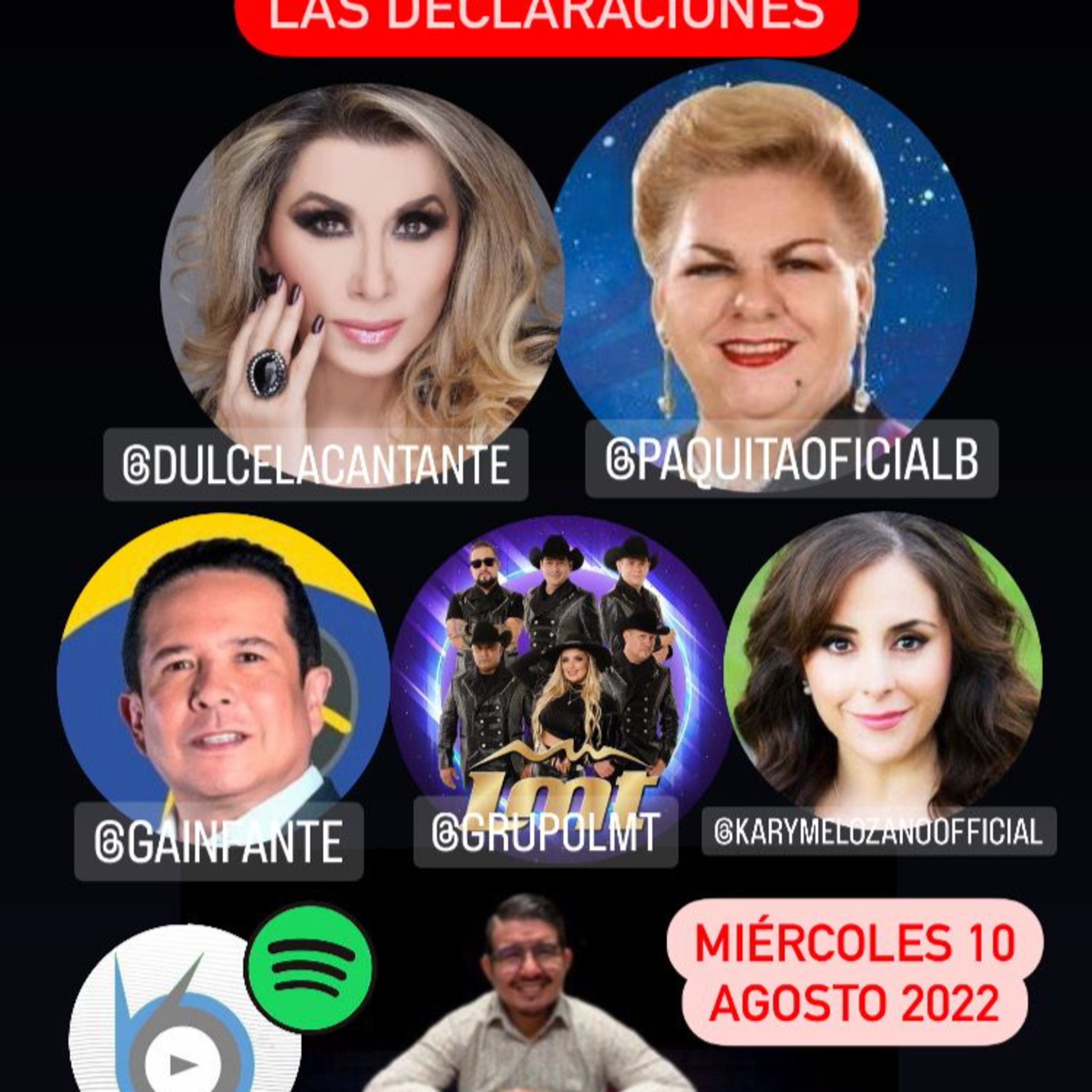 Fama VIP 10 Agosto 2022 Gustavo Adolfo Infante Paquita Karime Dulce LMT episode artwork