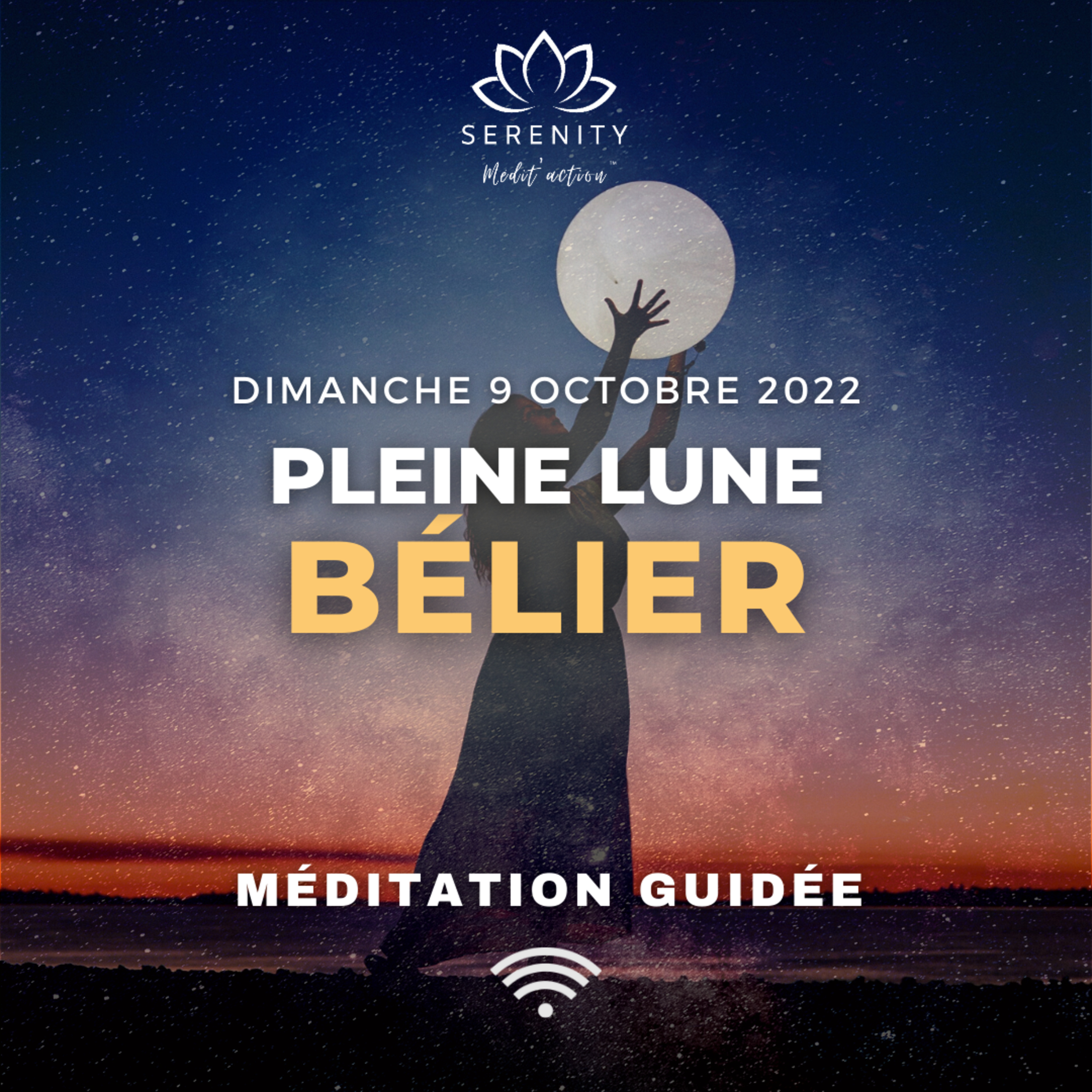 🌕Pleine Lune en Bélier ♈ du 9 Octobre 2022 & Grand Portail stellaire du 10-10 | 🎧 Méditation Guidée episode artwork