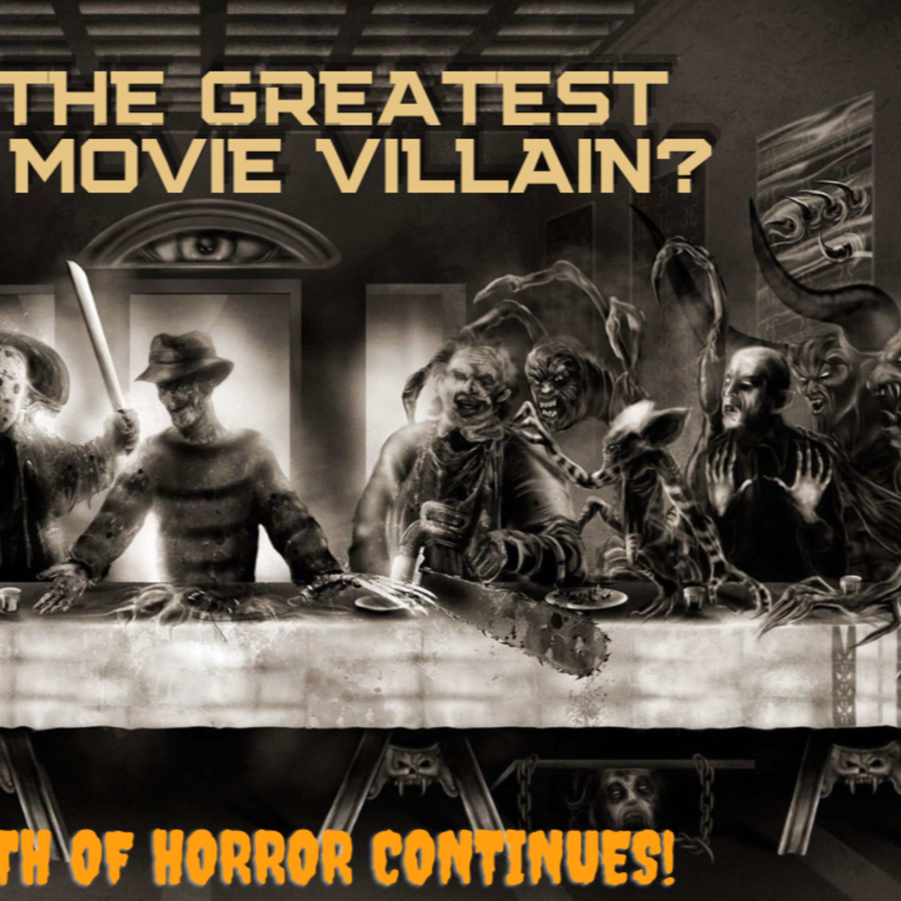 Horror movie villains episode artwork
