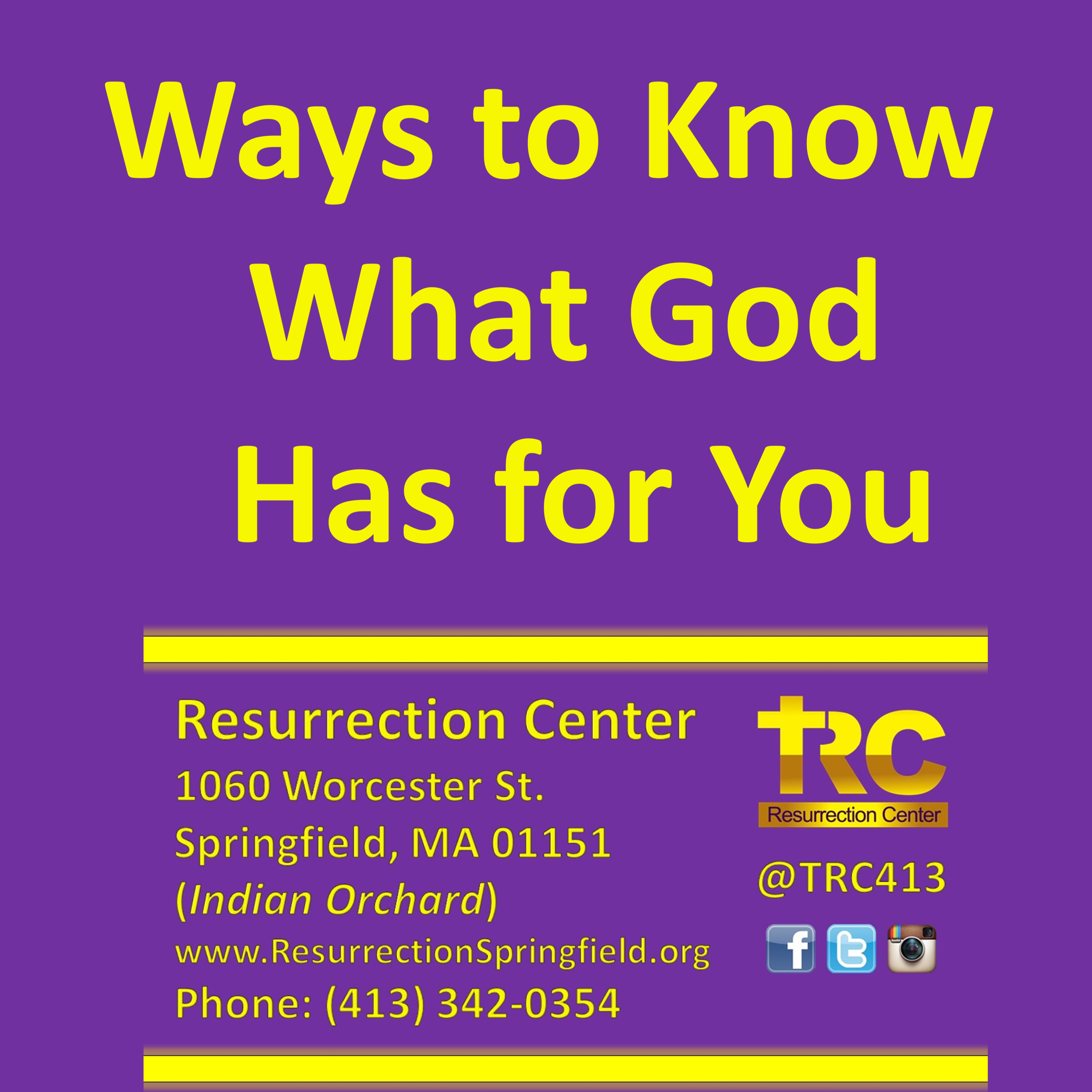 Ways to Know What God Has For You - Arise Bravehearted Ministry at Resurrection Center episode artwork