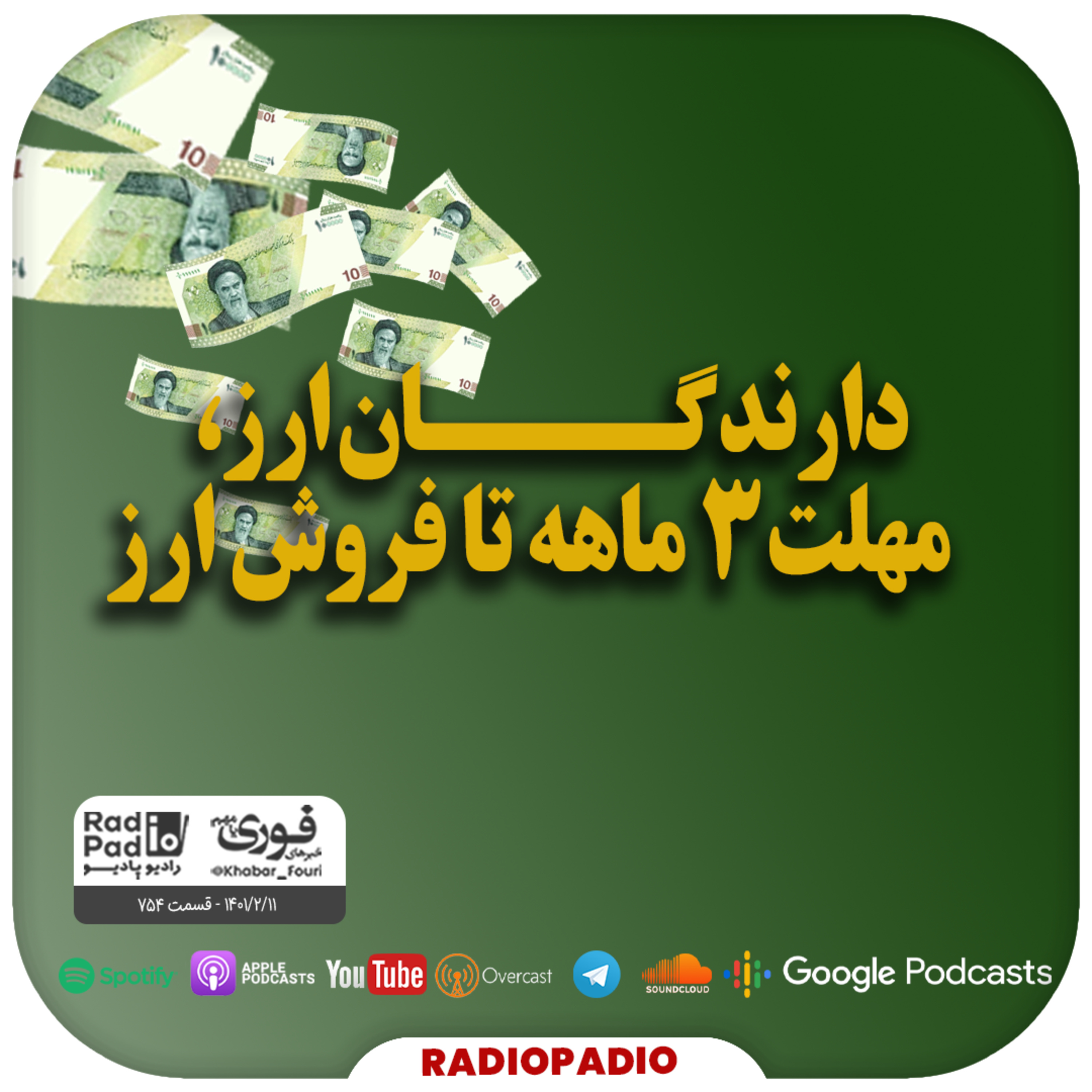 کاور دارندگان ارز، مهلت ۳ ماهه تا فروش ارز - 1401.02.11