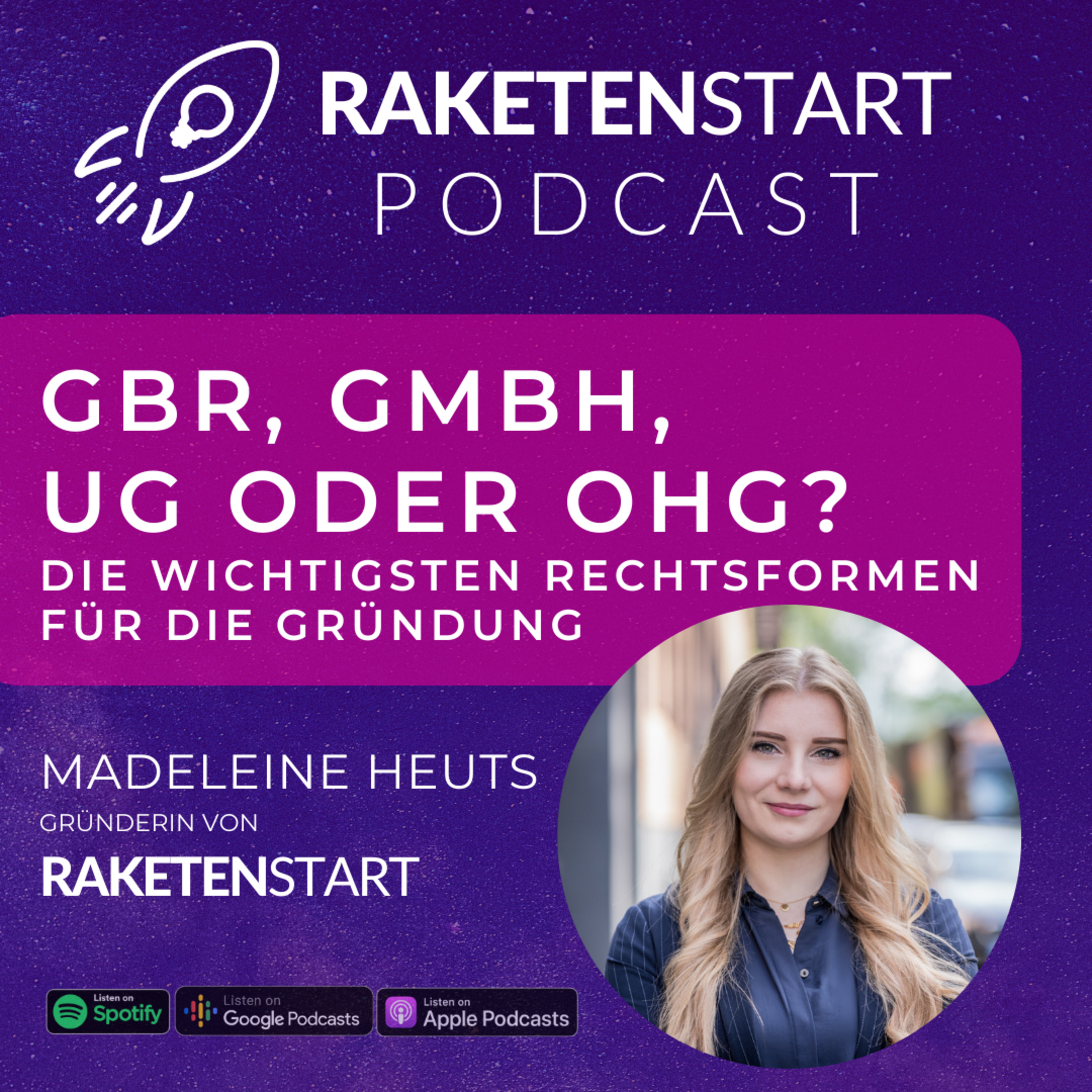 RAKETENSTART - Rechtliche Tipps und Learnings von und für GründerInnen, Startups und Unternehmen