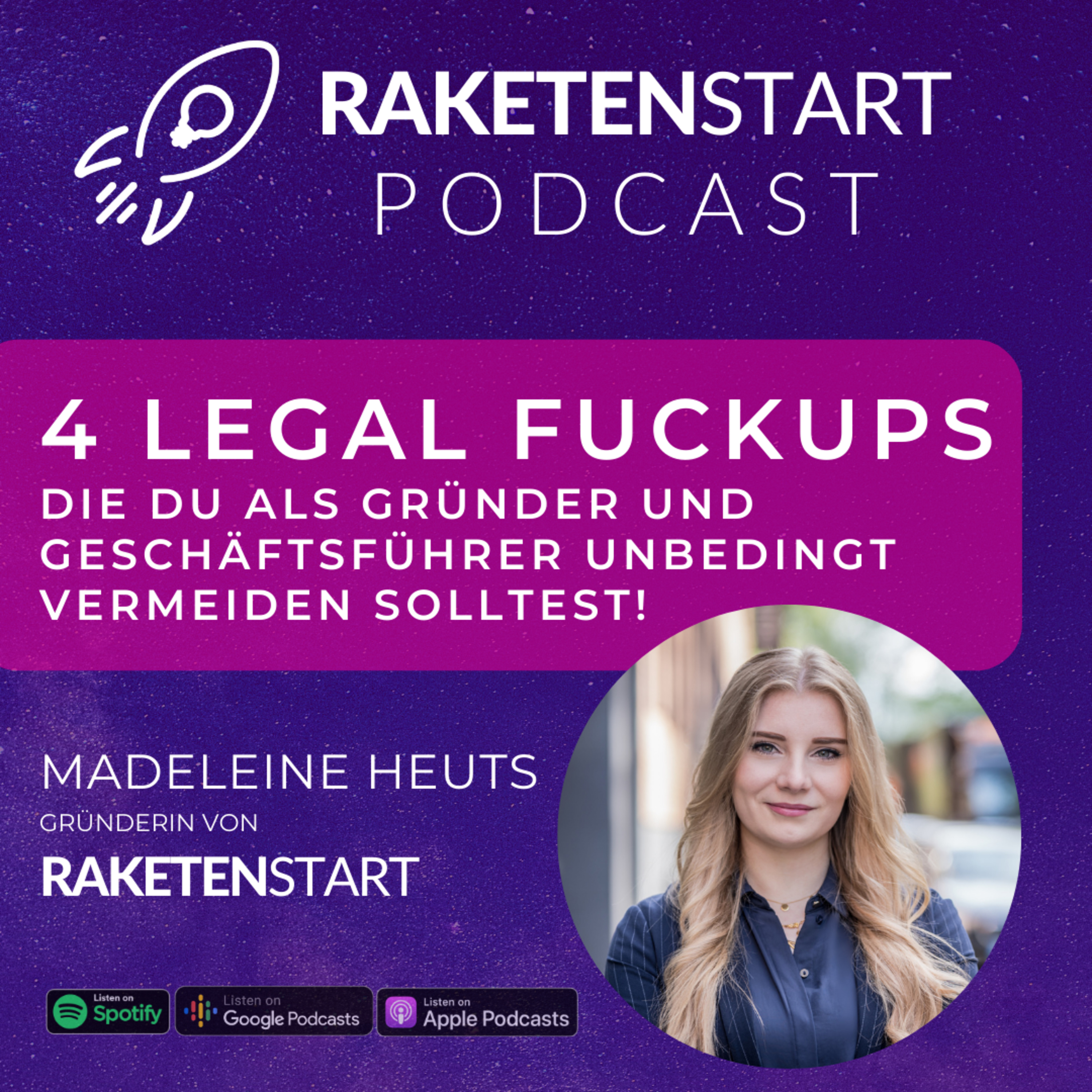 RAKETENSTART - Rechtliche Tipps und Learnings von und für GründerInnen, Startups und Unternehmen
