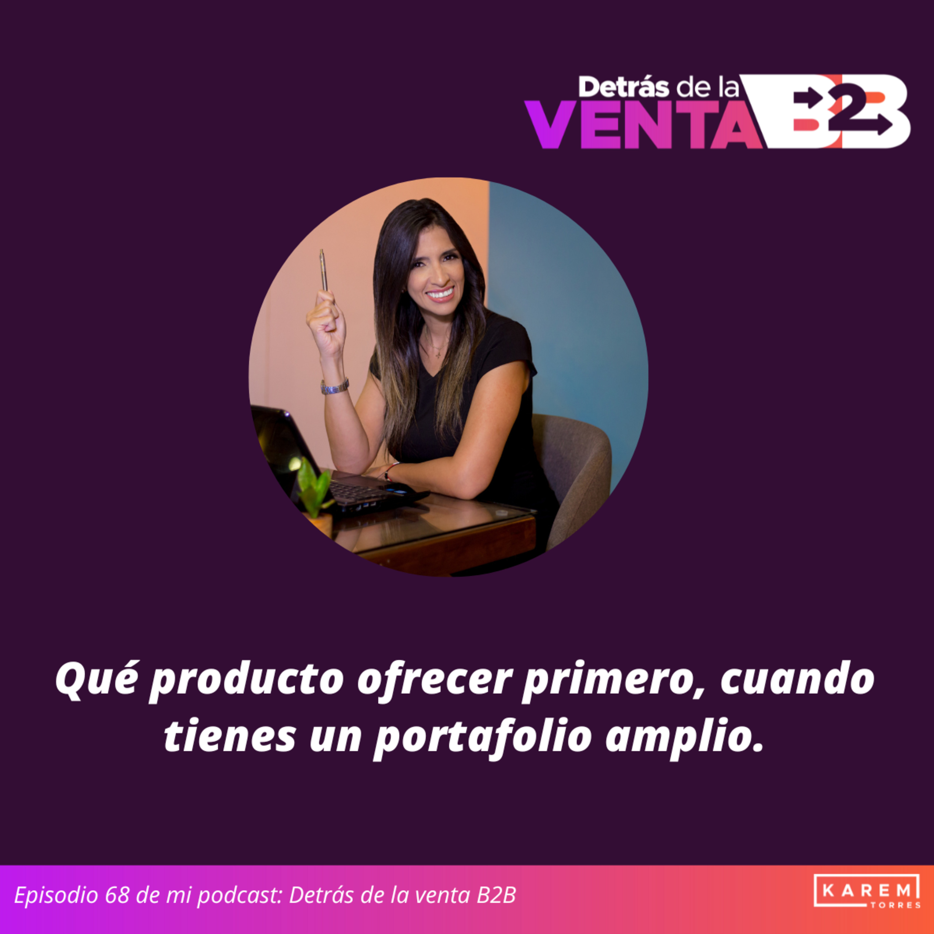 Episodio 68. Qué producto ofrecer primero, cuando tienes un portafolio amplio.