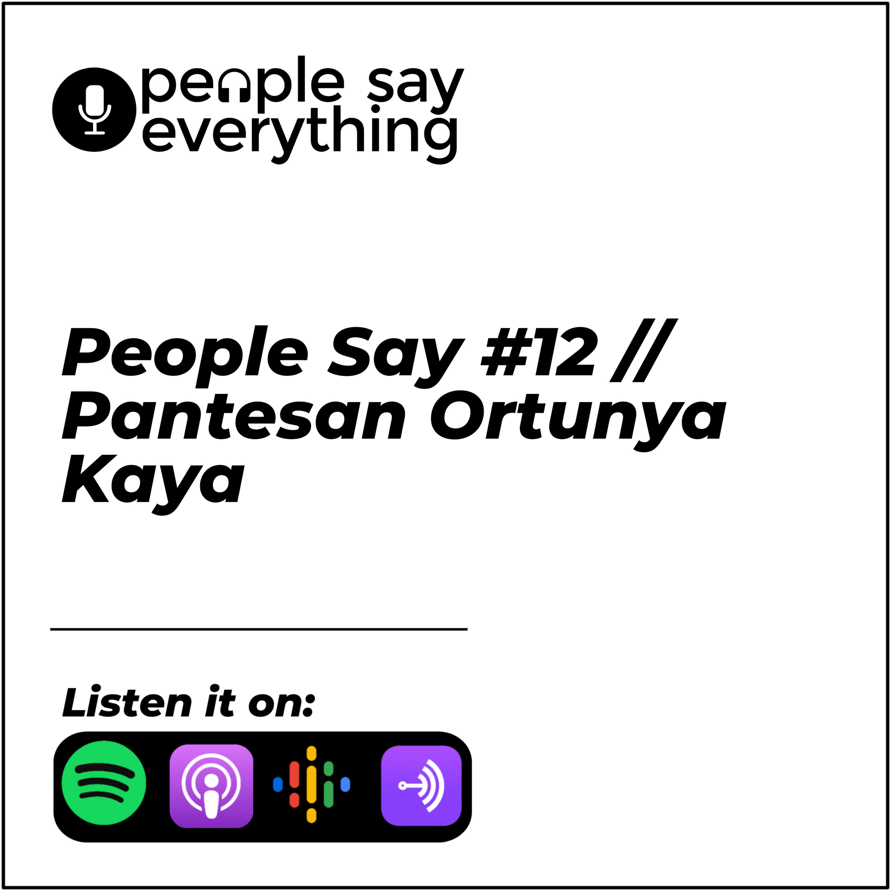people say everything