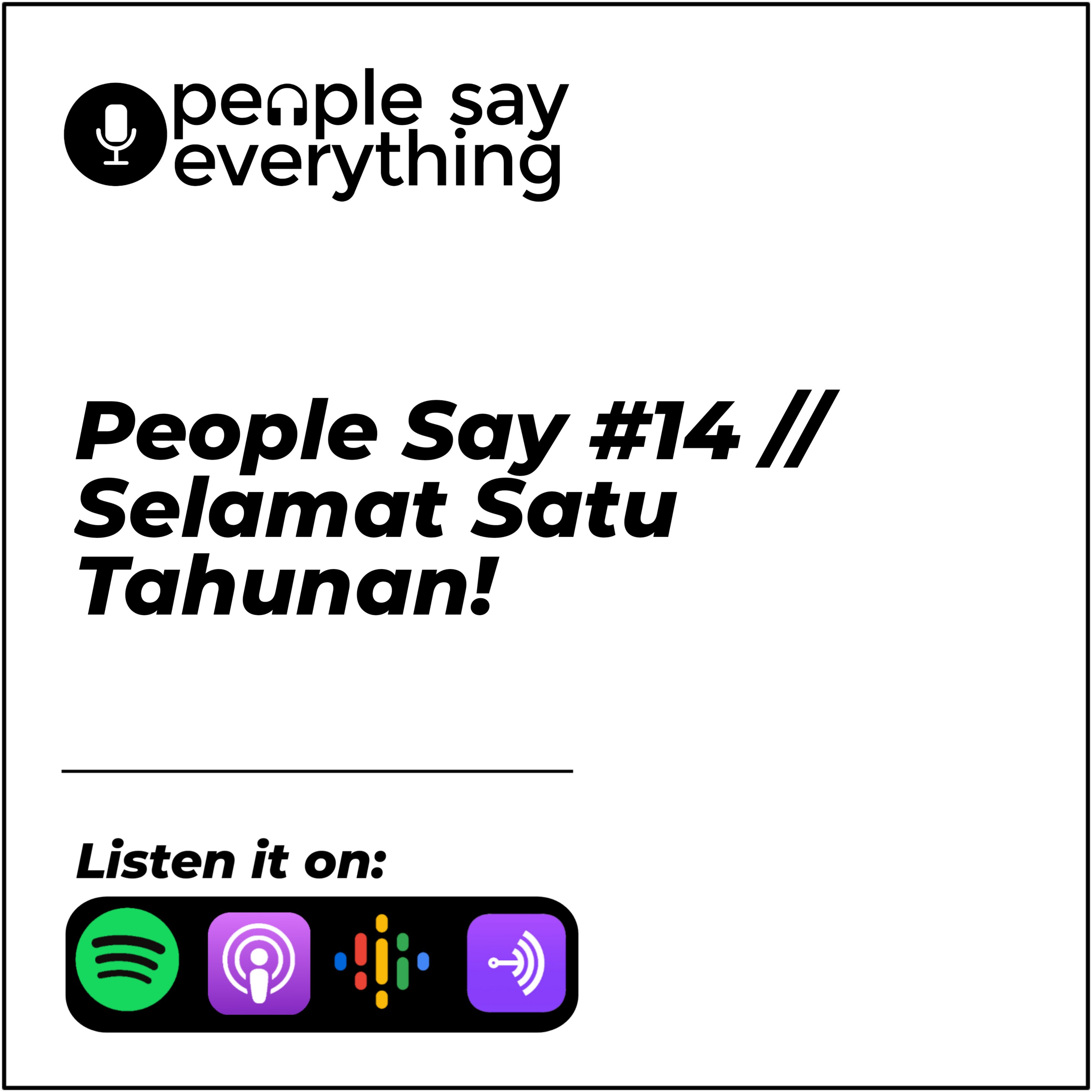 people say everything
