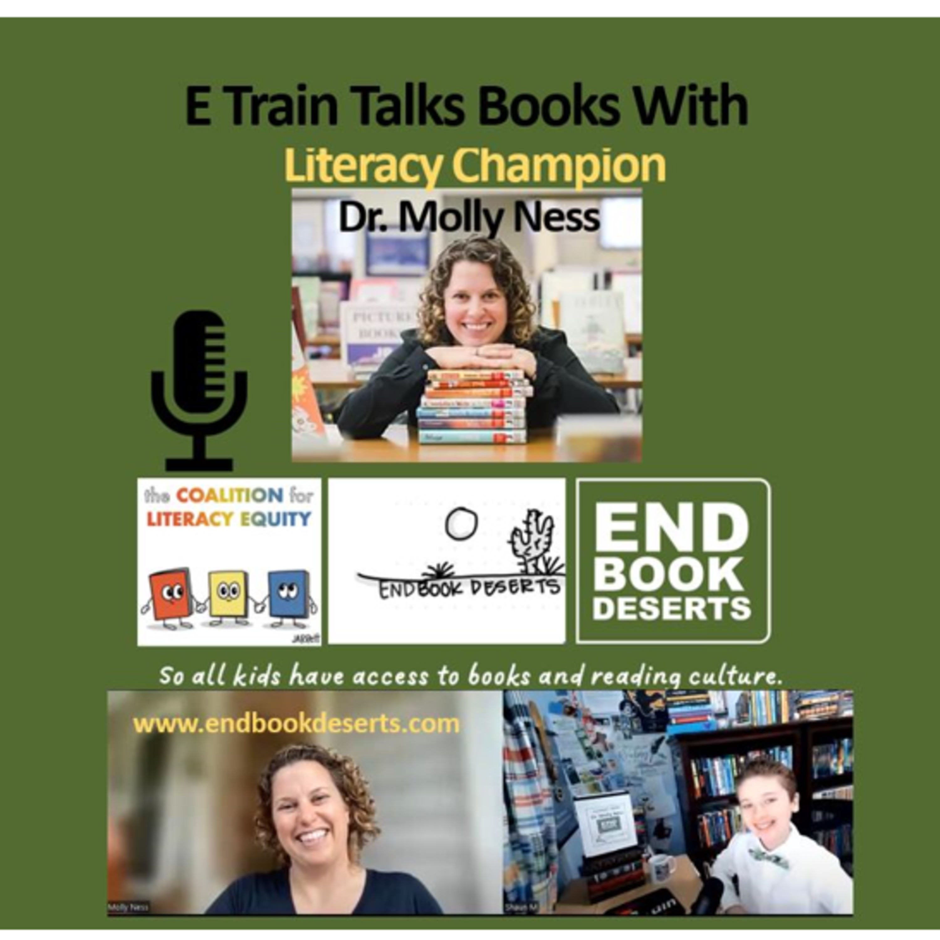My Interview With Dr. Molly Ness, Literacy Champion & Host of "End Book Deserts." episode artwork