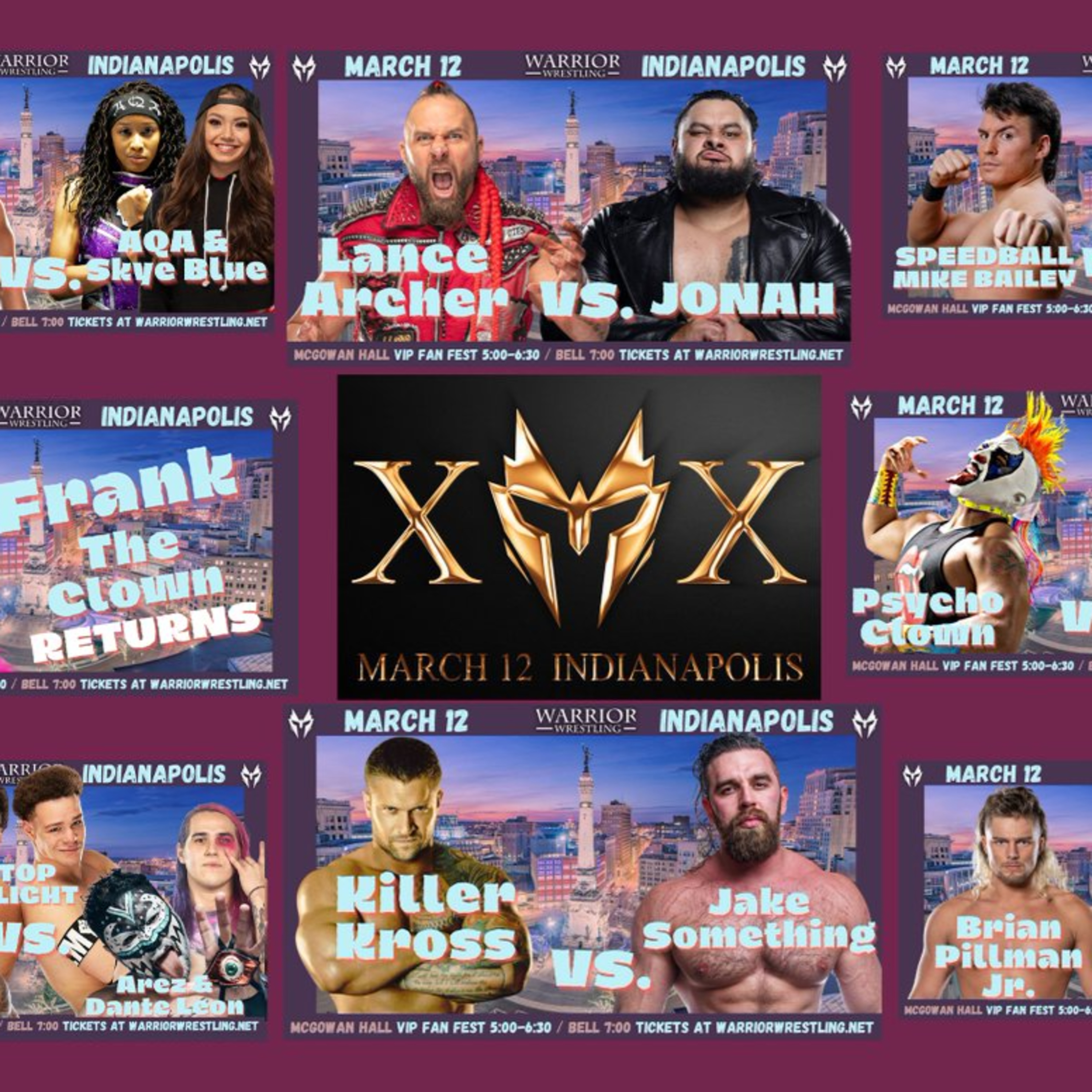 Preview of Warrior Wrestling 20! episode artwork