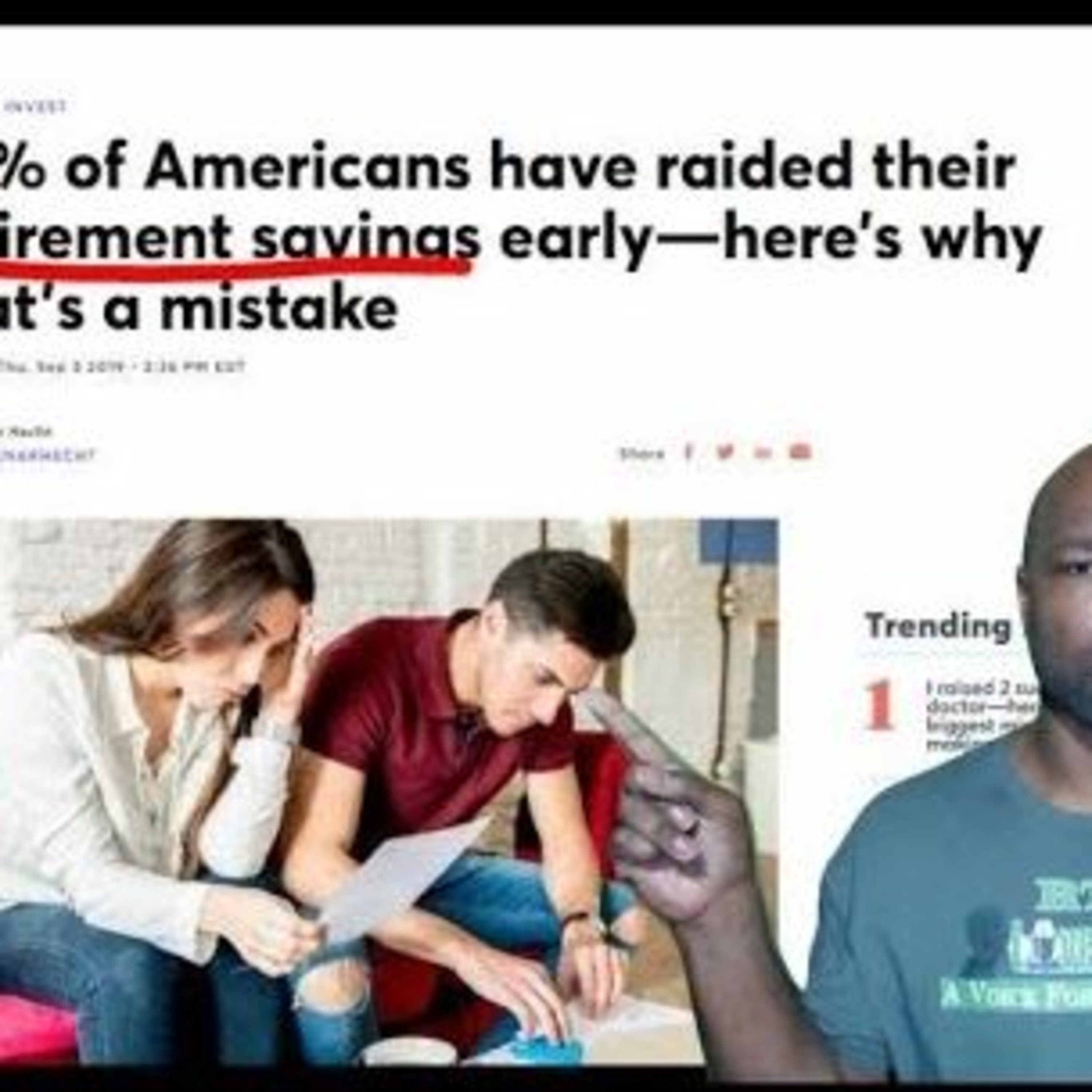"52% of Americans have raided their retirement savings early (Why???)" - RTD Live Talk w/ Mike episode artwork