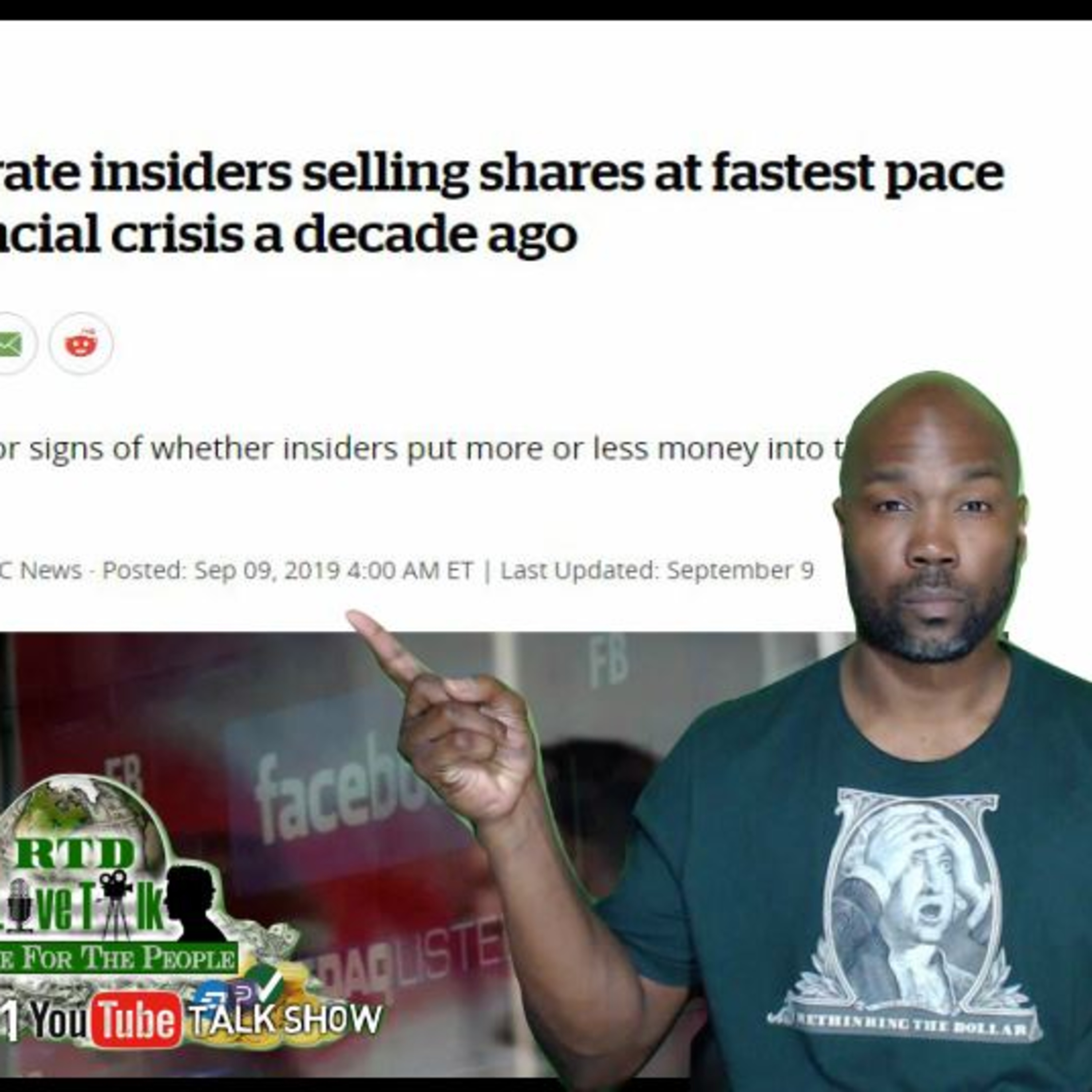 (Alert) "Insiders selling shares at fastest pace since financial crisis" - RTD Live Talk w/ Mike