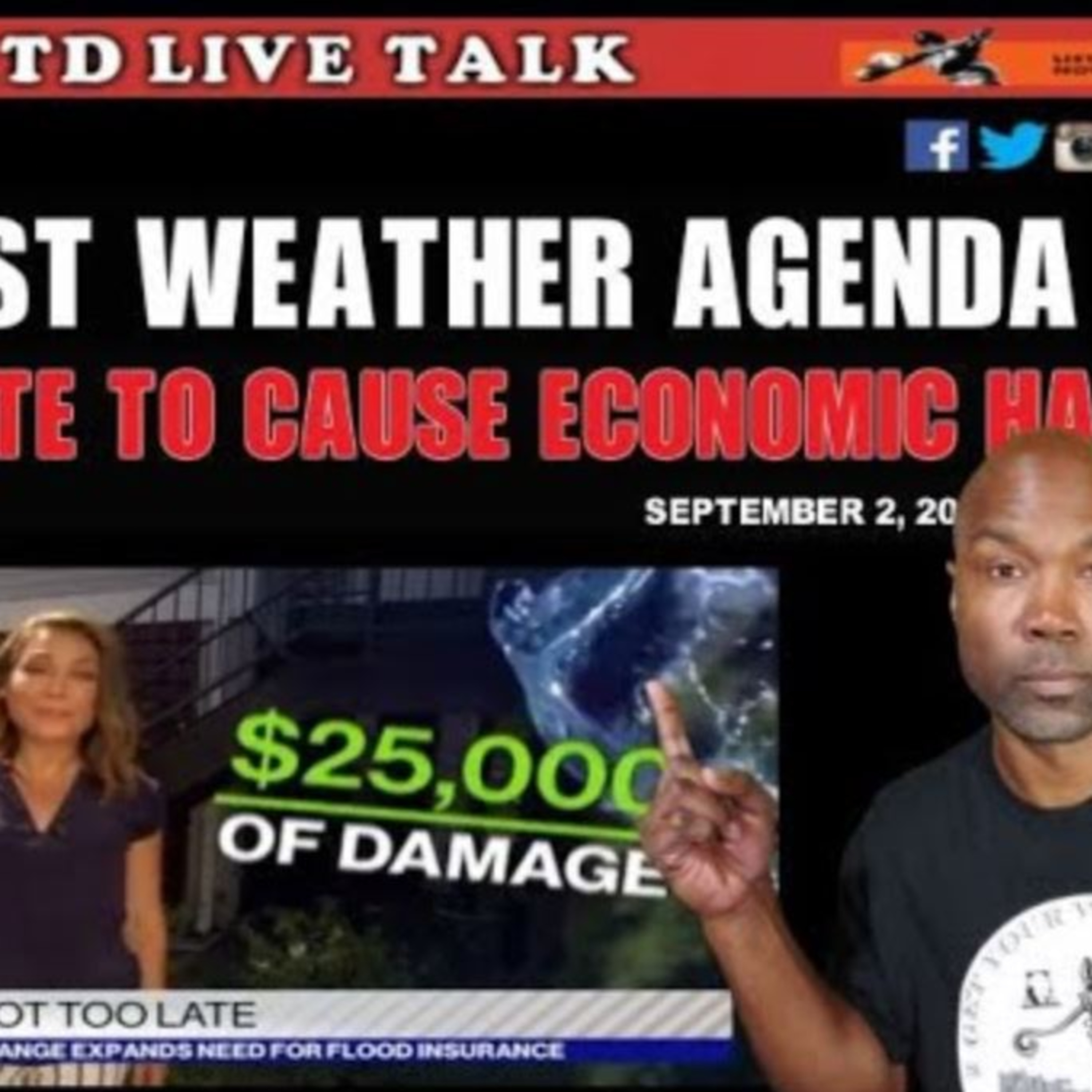 Damage From Louisiana To NYC: Globalist Use Climate To Further Agenda | The People's Talk Show episode artwork