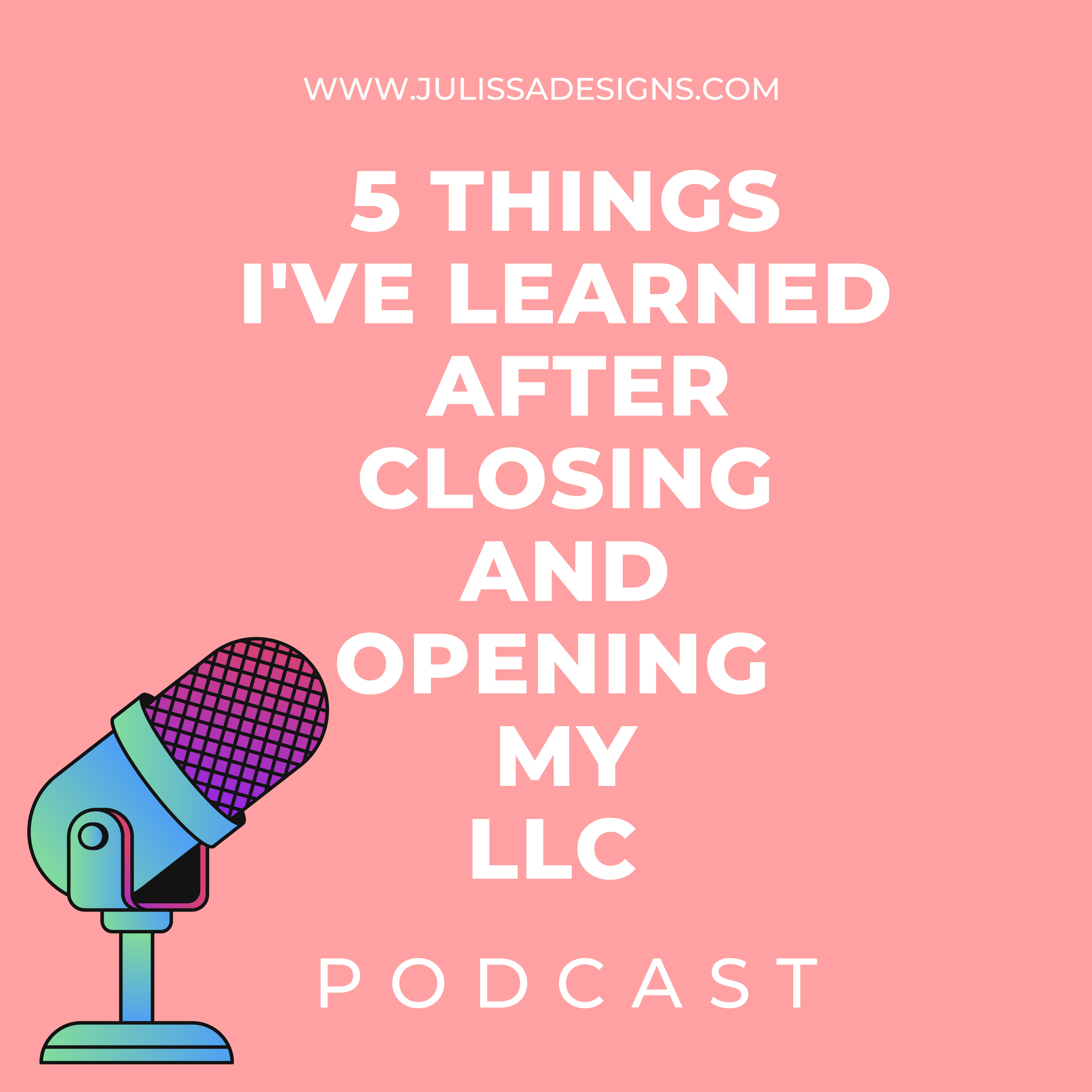 5 things I've learned after opening and closing my LLC #smallbusiness #entrepreneur