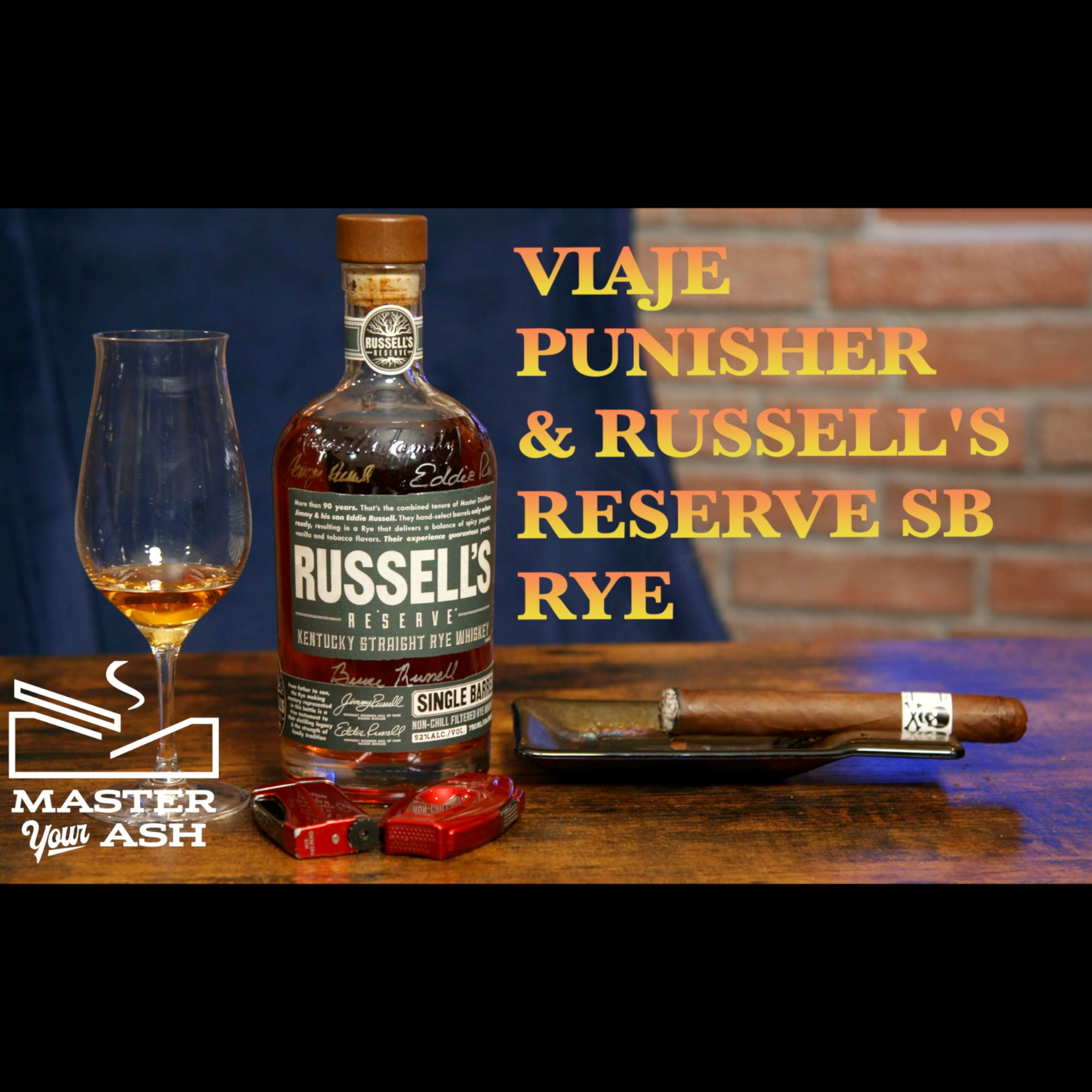Viaje Skull & Bones WLP Punisher Cigar & Russell's Reserve Single Barrel Rye Whiskey Pairing episode artwork
