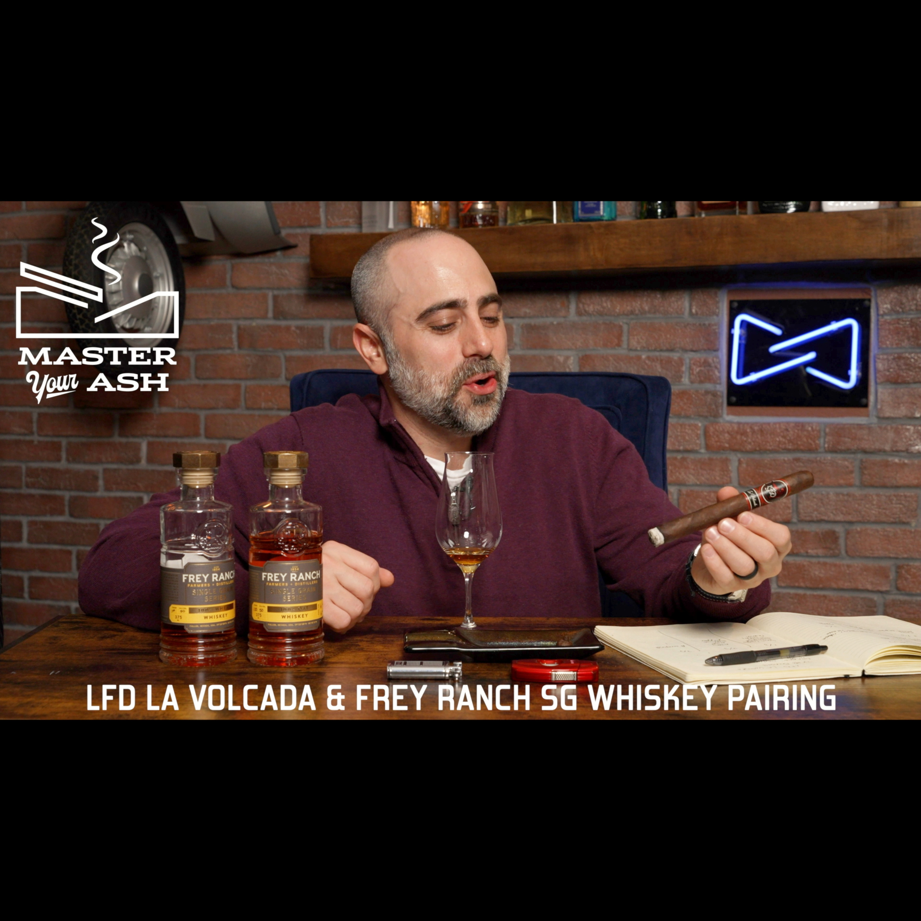 La Flor Dominicana La Volcada & Frey Ranch Single Grain Whiskey Pairing episode artwork