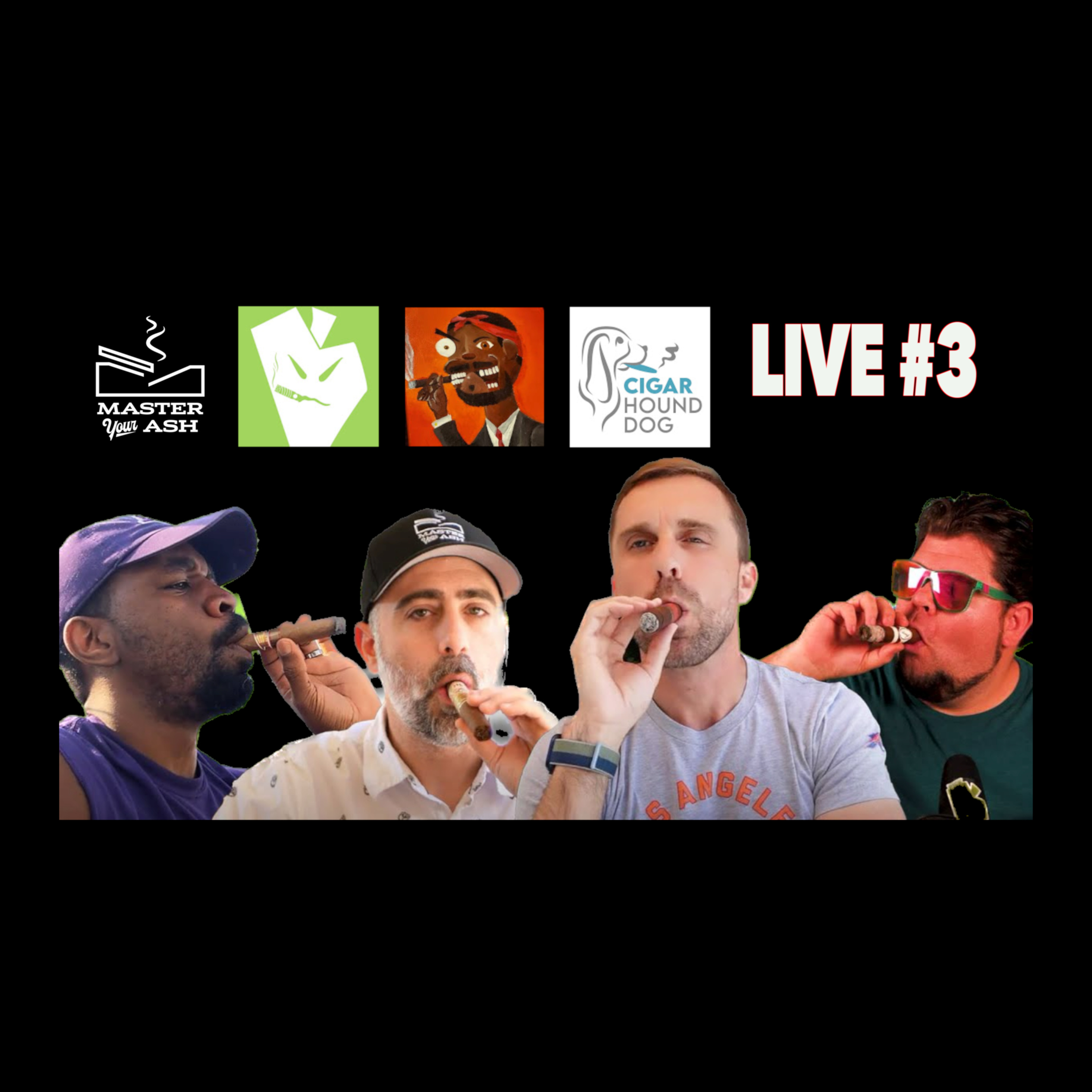 Livestream #3 Ft. @Cigar Hound Dog @Pick Jimi Cigar Reviews @The Vintage Cigar episode artwork