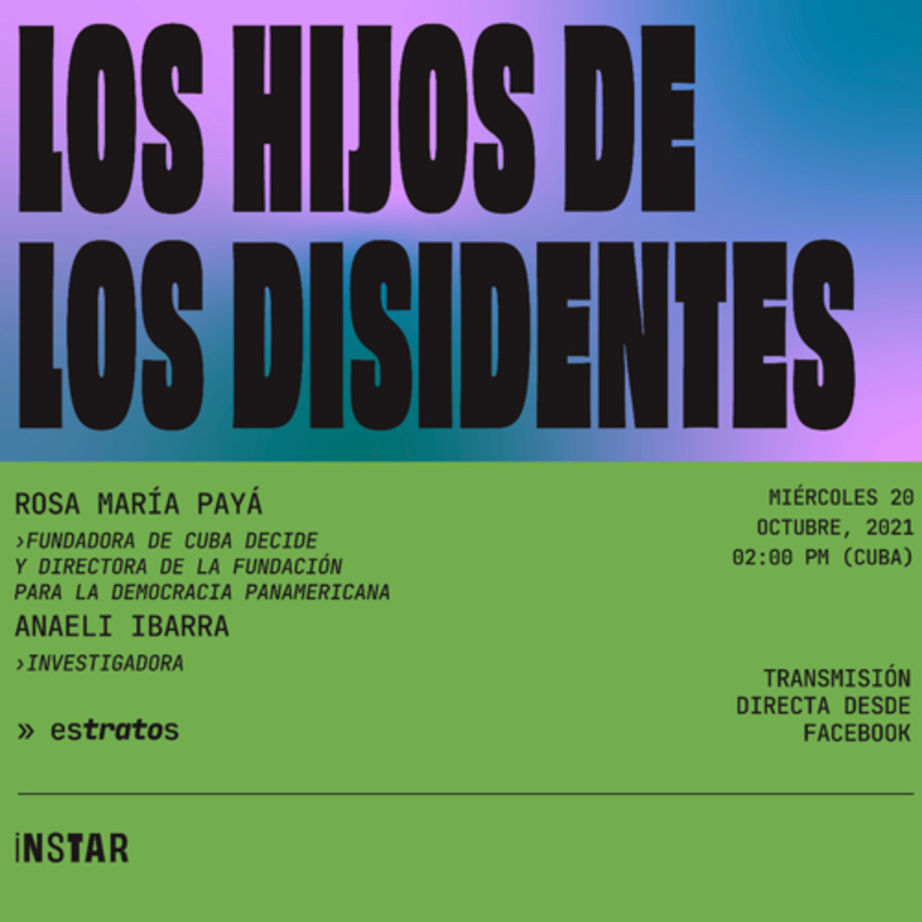 esTratos_ serie _ Los hijos de los disidentes_ con Rosa María Payá Acevedo. episode artwork