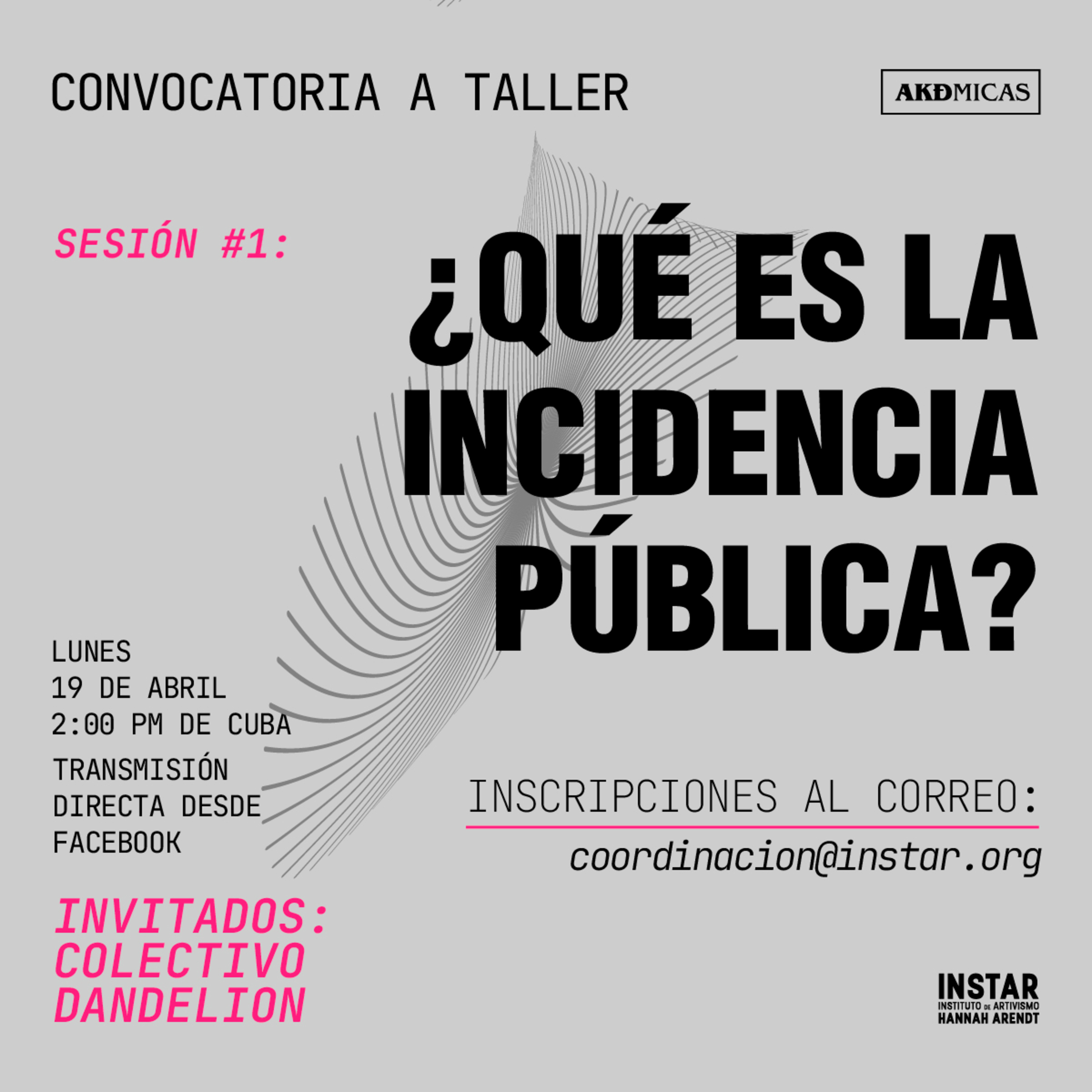 AKÐmicas: Dandelion sesión 1: ¿Qué es la incidencia pública? episode artwork