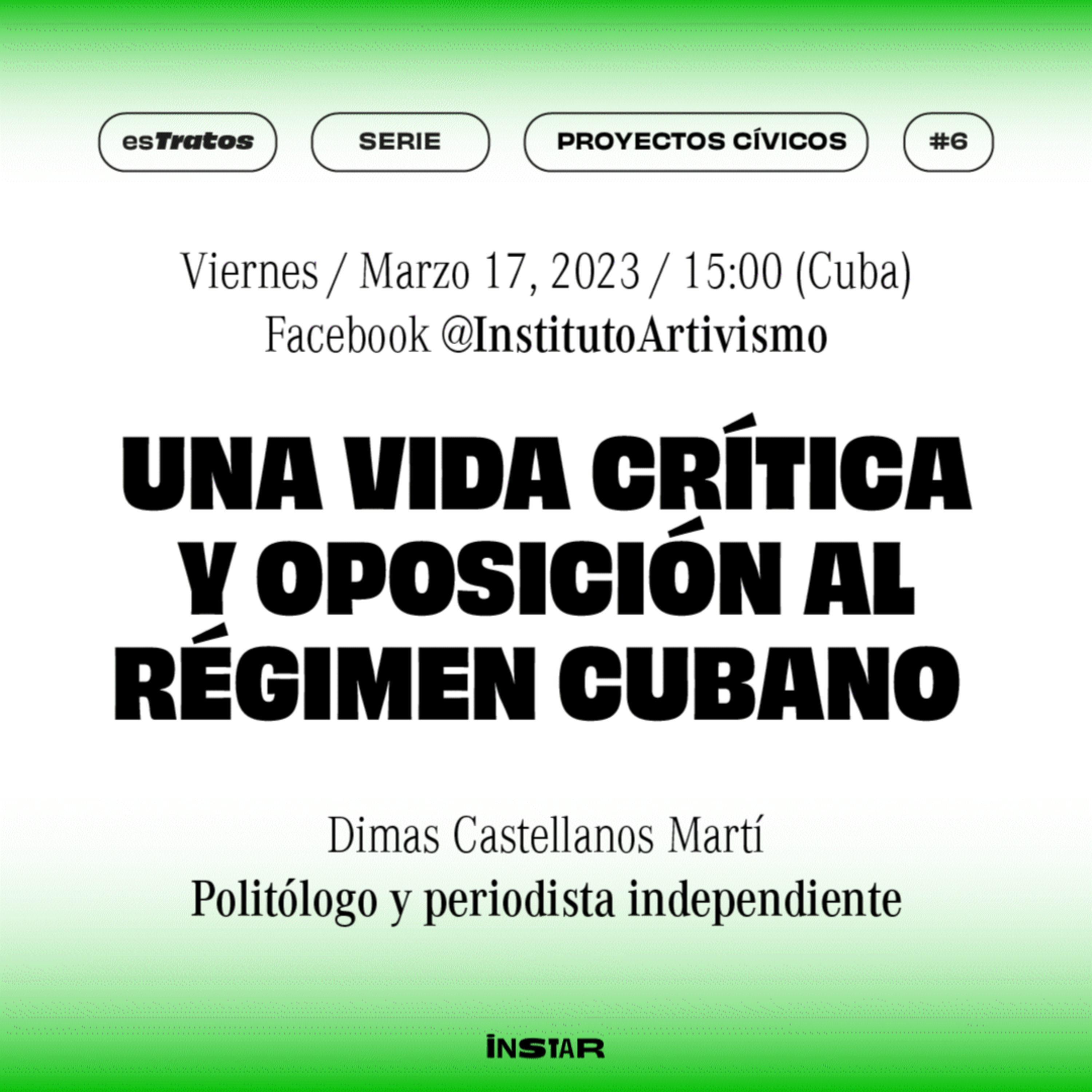 #esTratos serie "Proyectos cívicos" : Una vida crítica y oposición al régimen cubano con Dimas Castellanos Martí  episode artwork