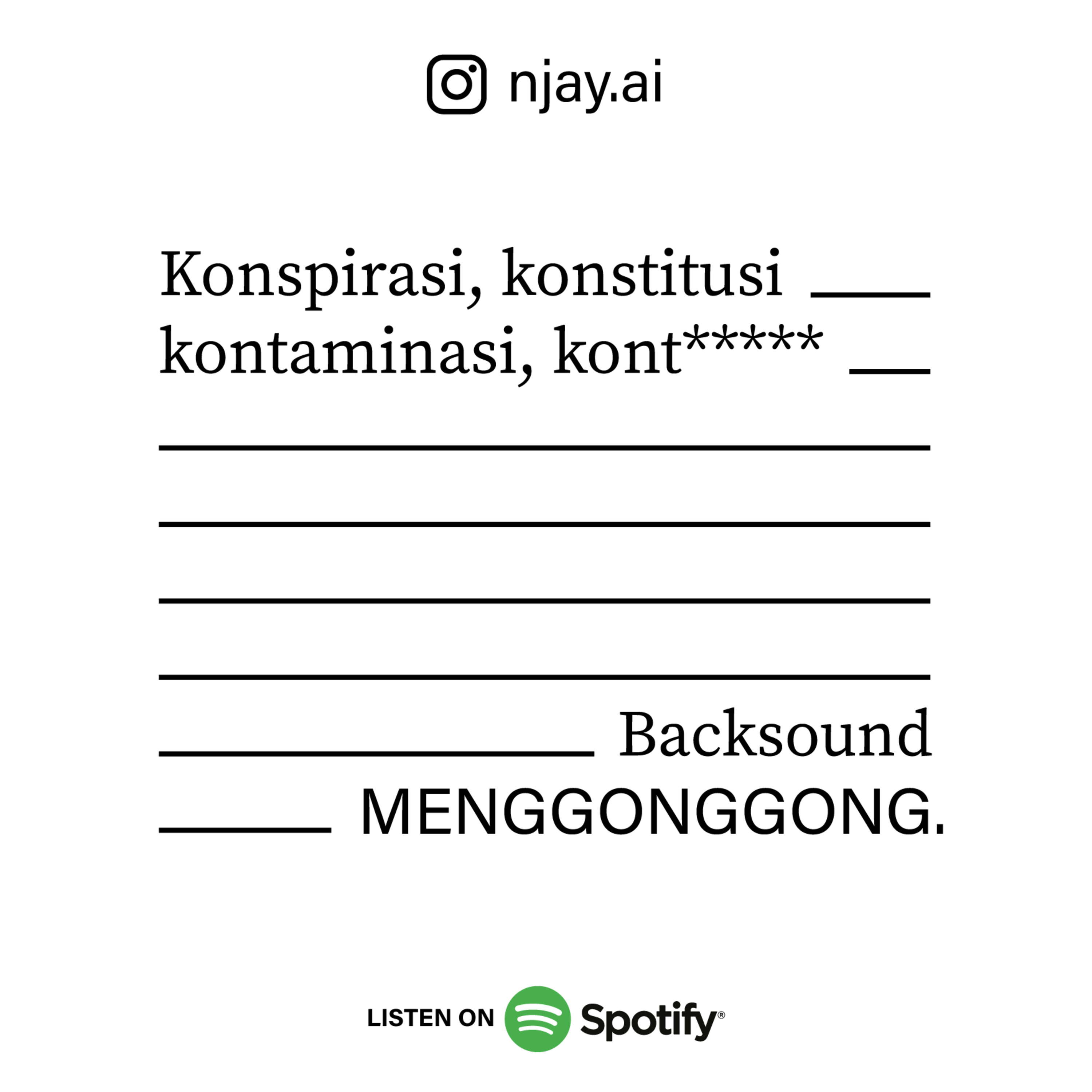 Backsound Menggonggong