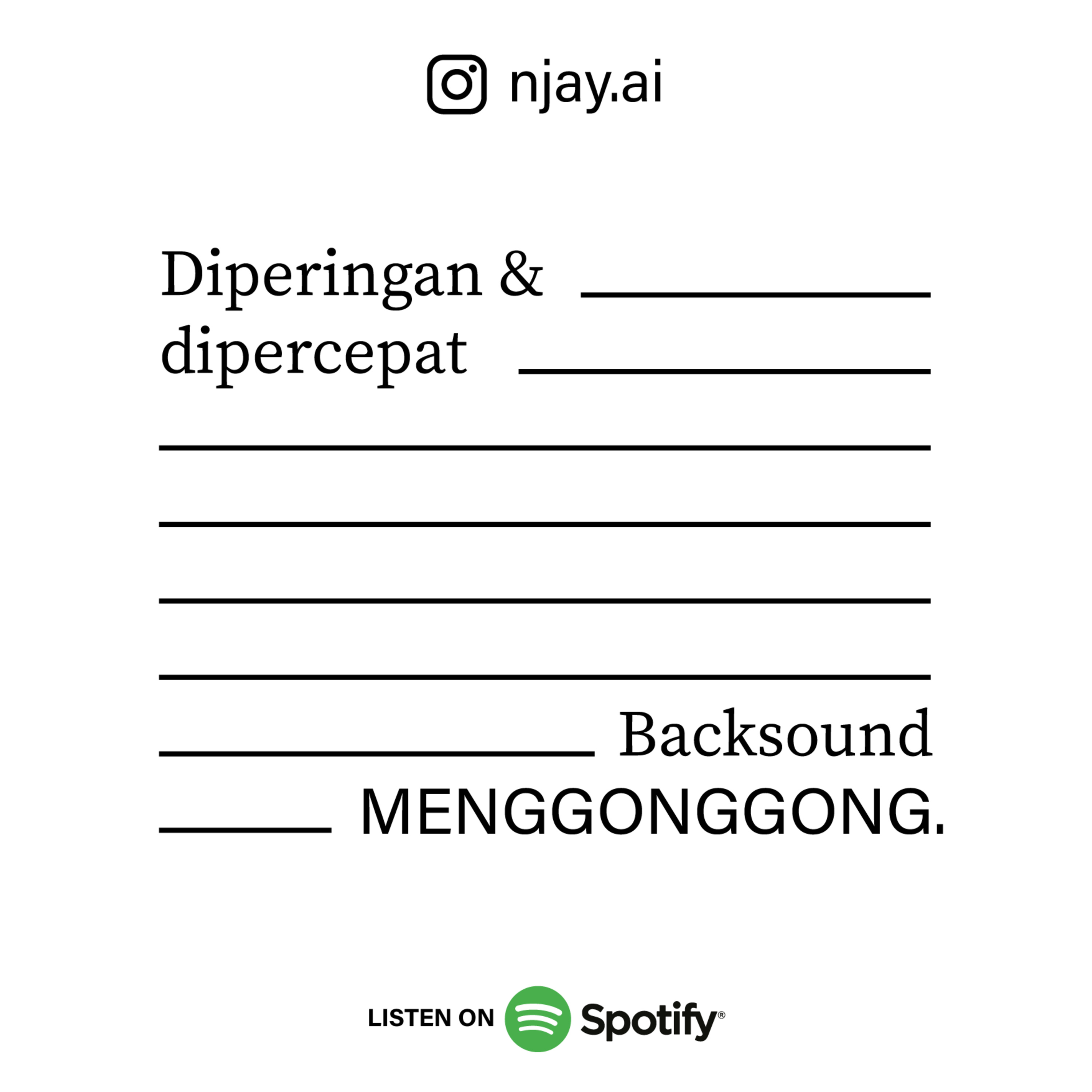 Backsound Menggonggong
