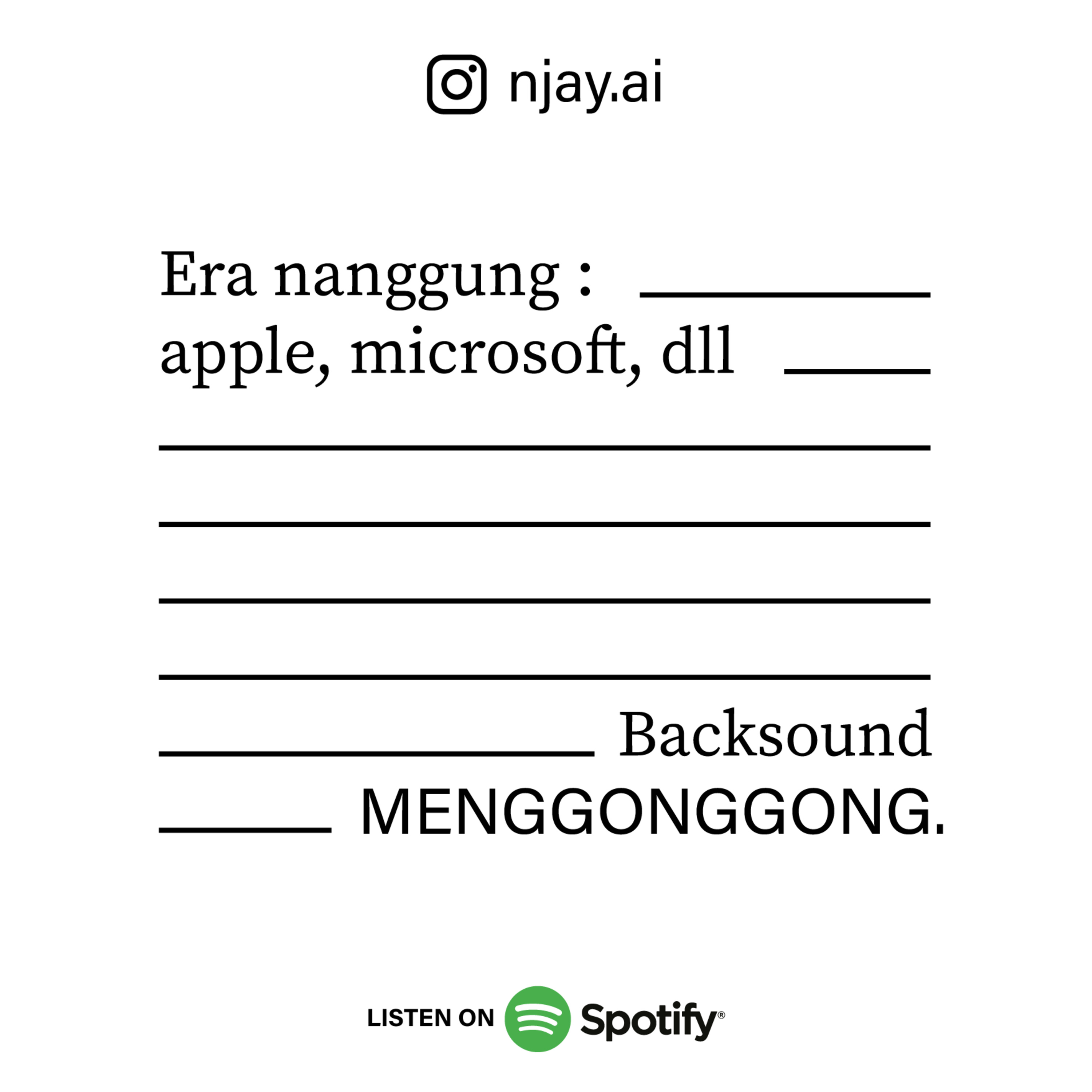 Backsound Menggonggong