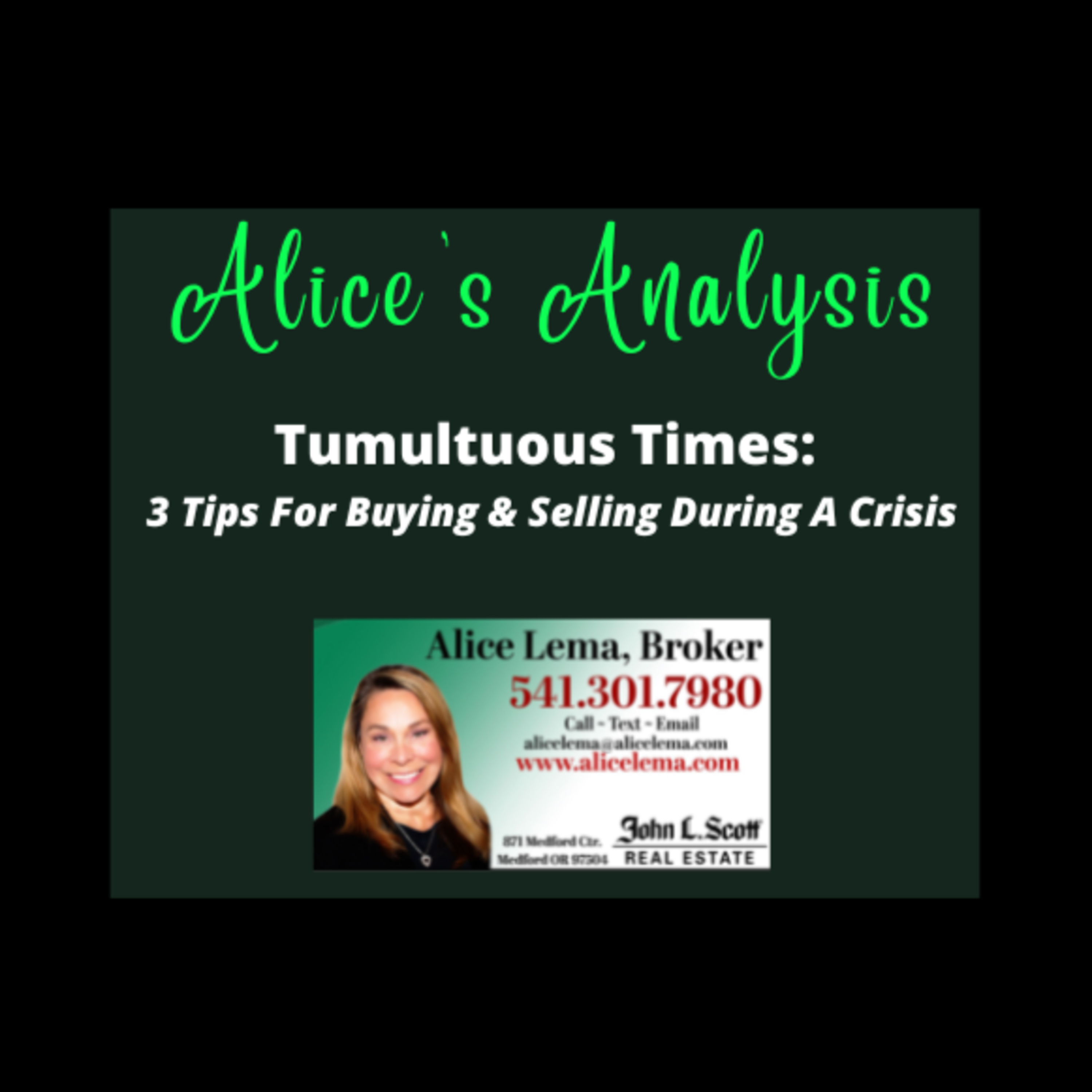 Tumultuous Times: 3 Tips For Buying & Selling During A Crisis episode artwork