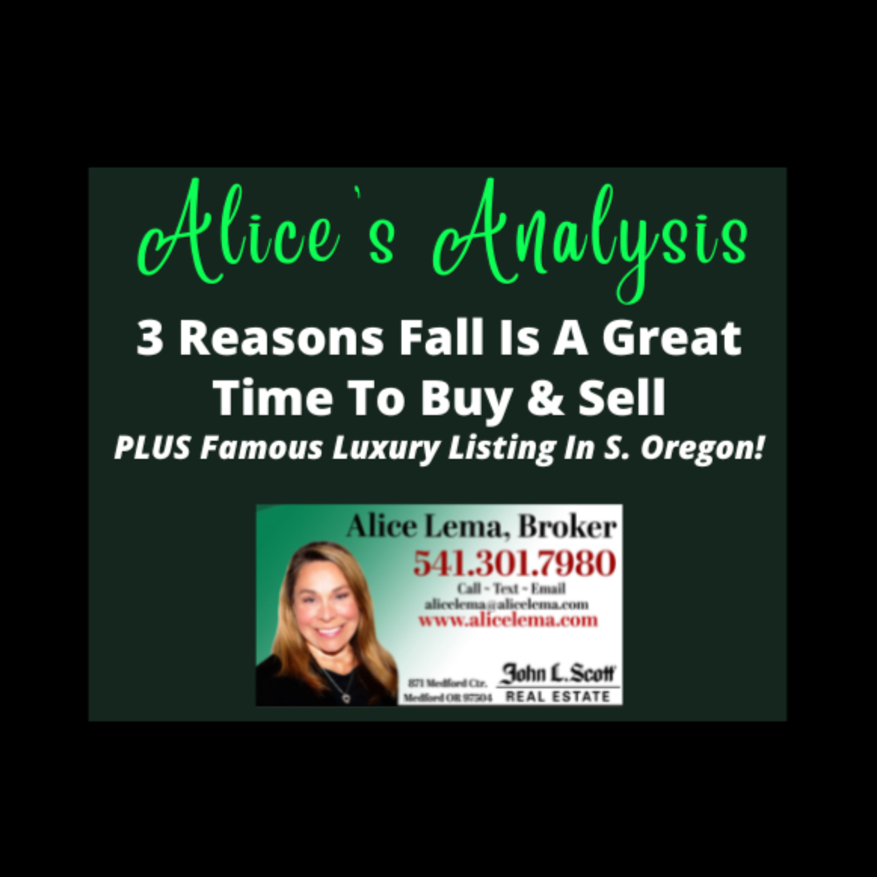 3 Reasons Fall Is A Great Time To Buy & Sell...PLUS Famous Luxury Listing In S. Oregon! episode artwork