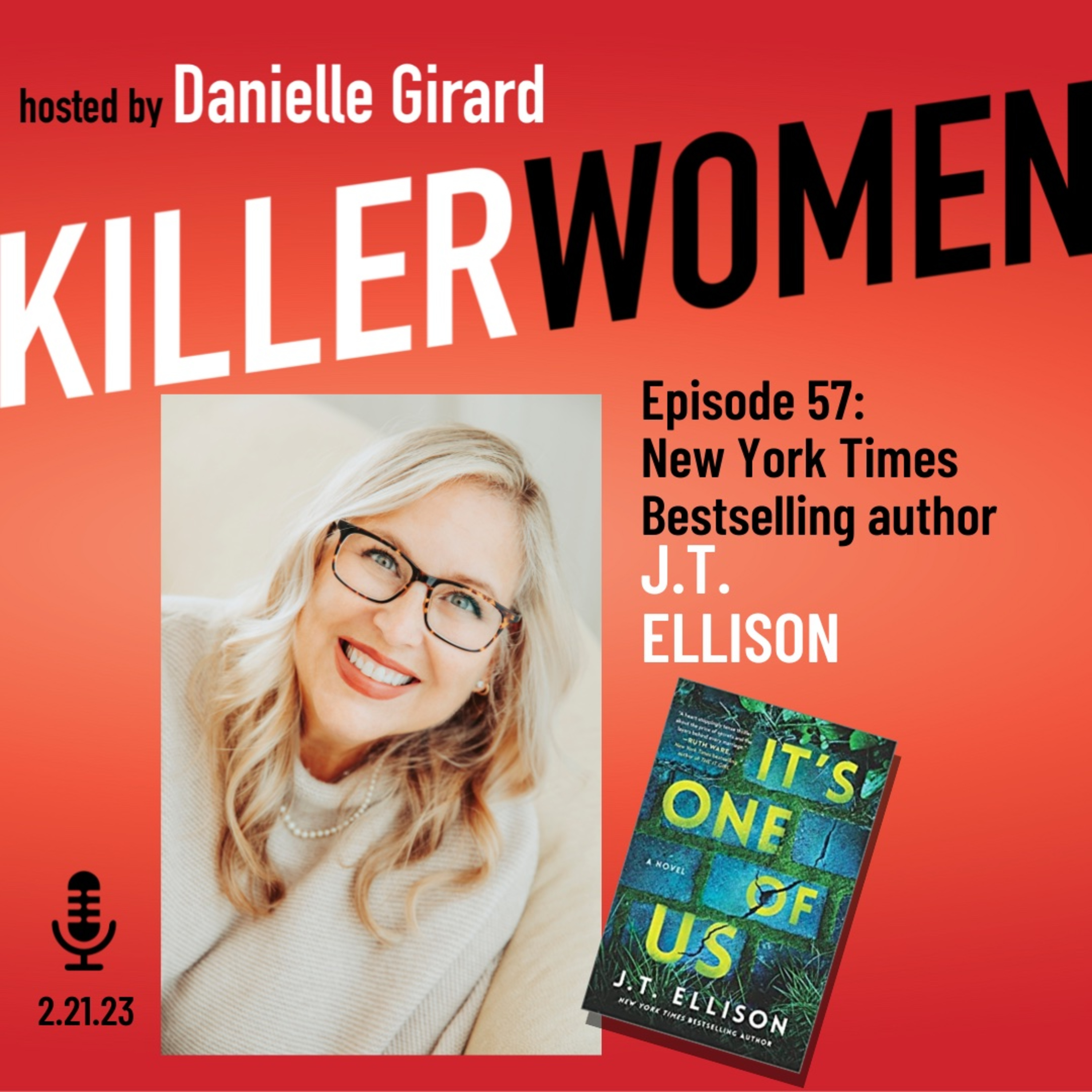 J.T. Ellison, bestselling author and TV host of A WORD ON WORDS discusses IT'S ONE OF US episode artwork