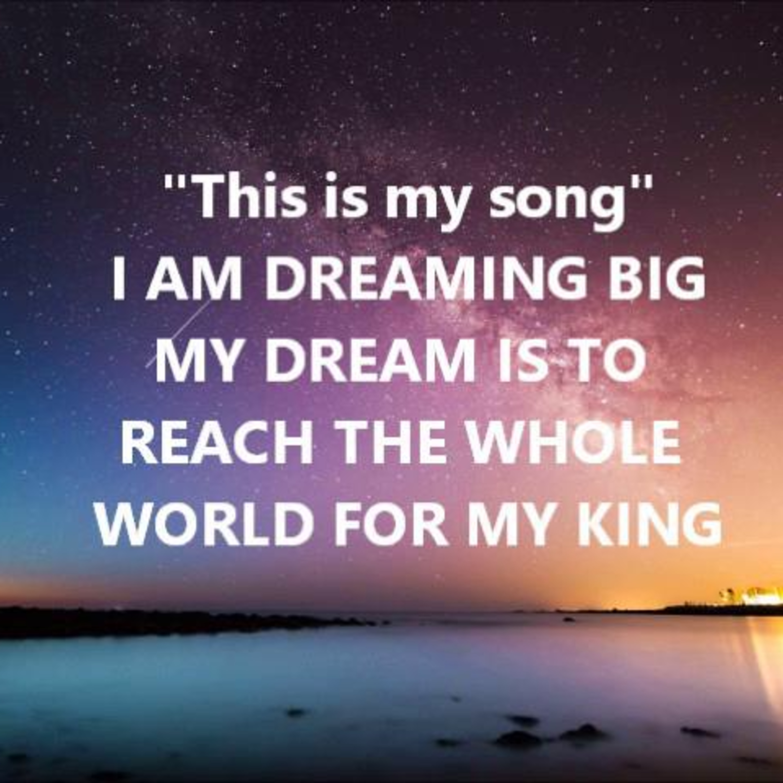 DREAM BIG-DO NOT GIVE UP!