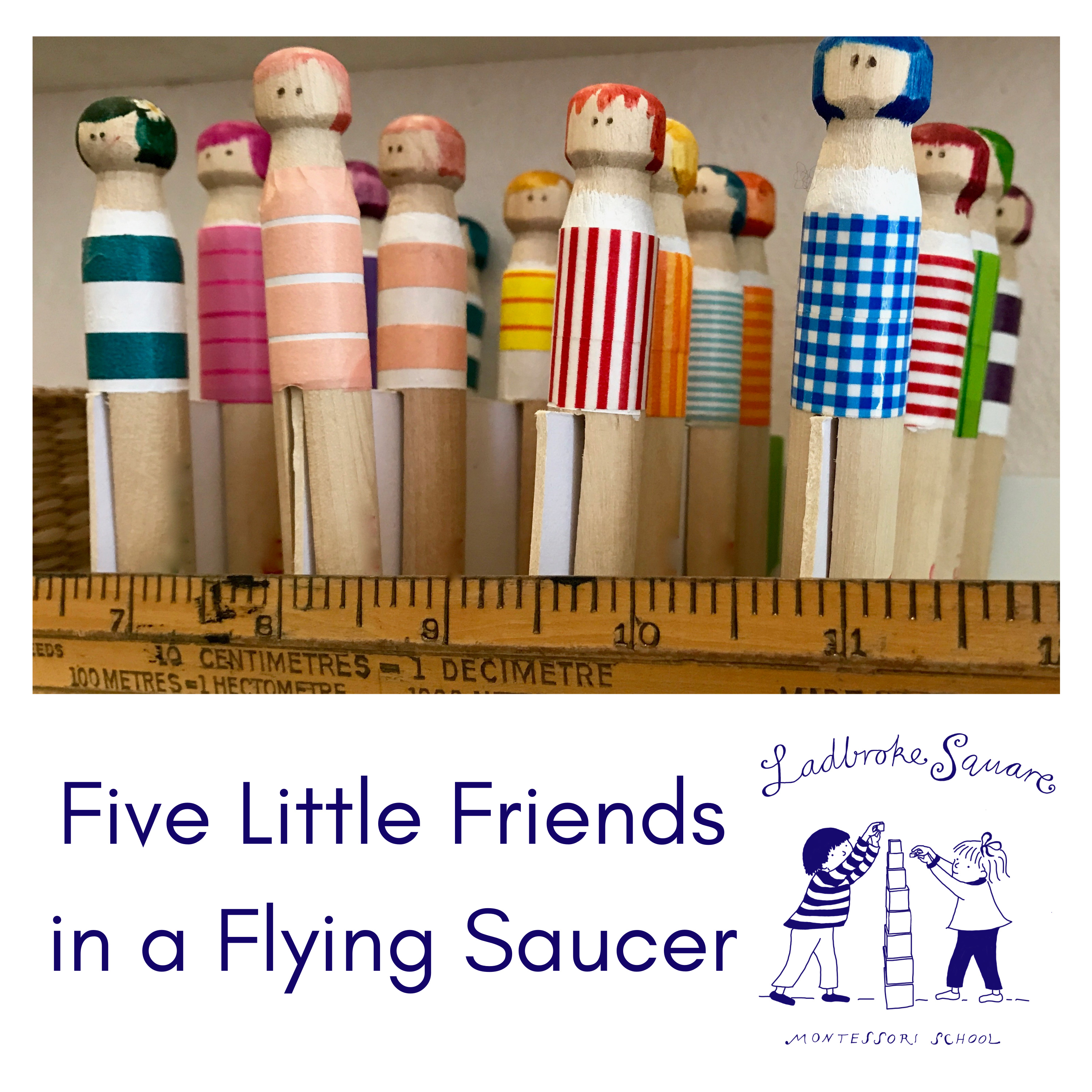 Five Little Friends in a Flying Saucer