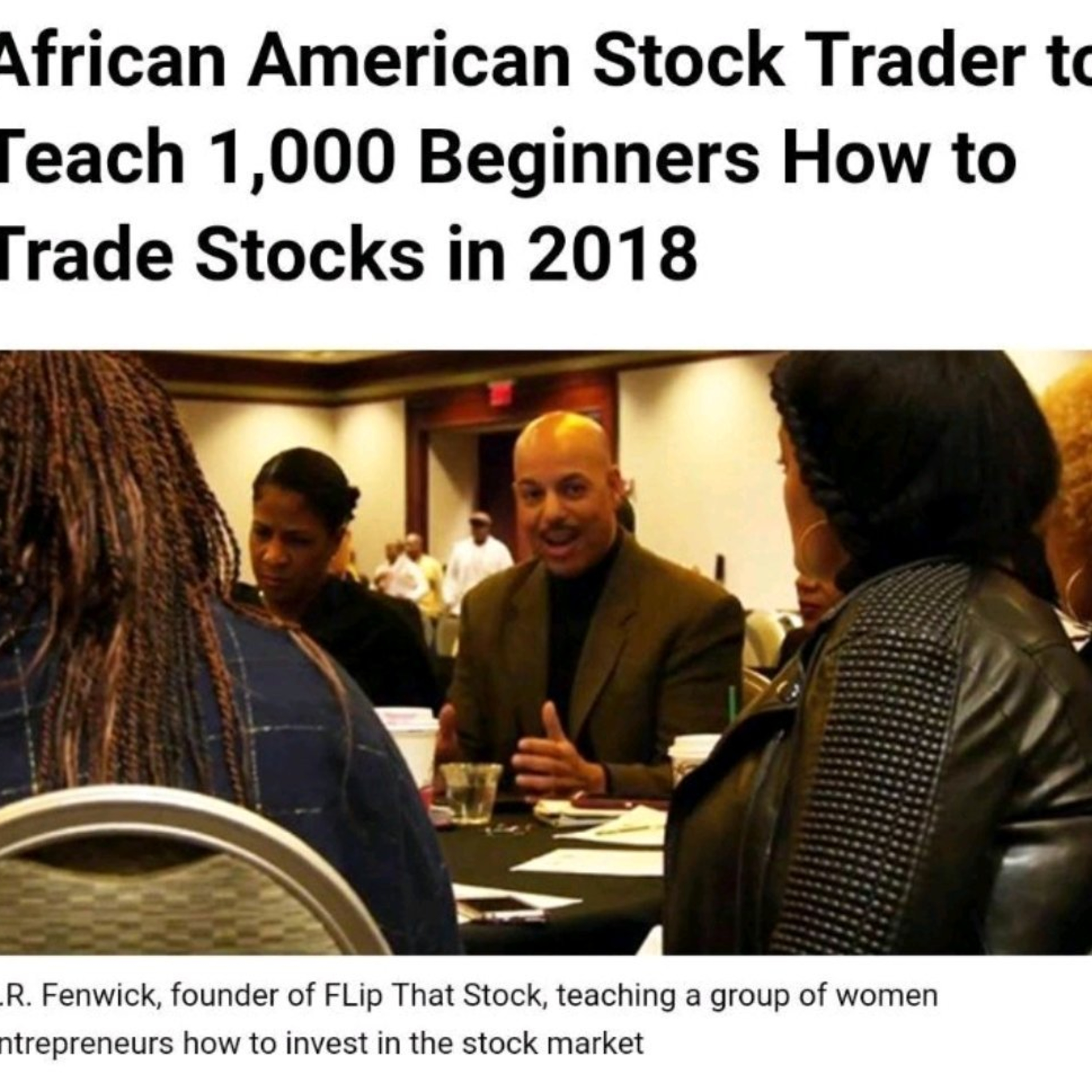 Stocks and Entrepreneurship - Flip that!!! ( #BlackWallStreetToday by #BlackBRAND )