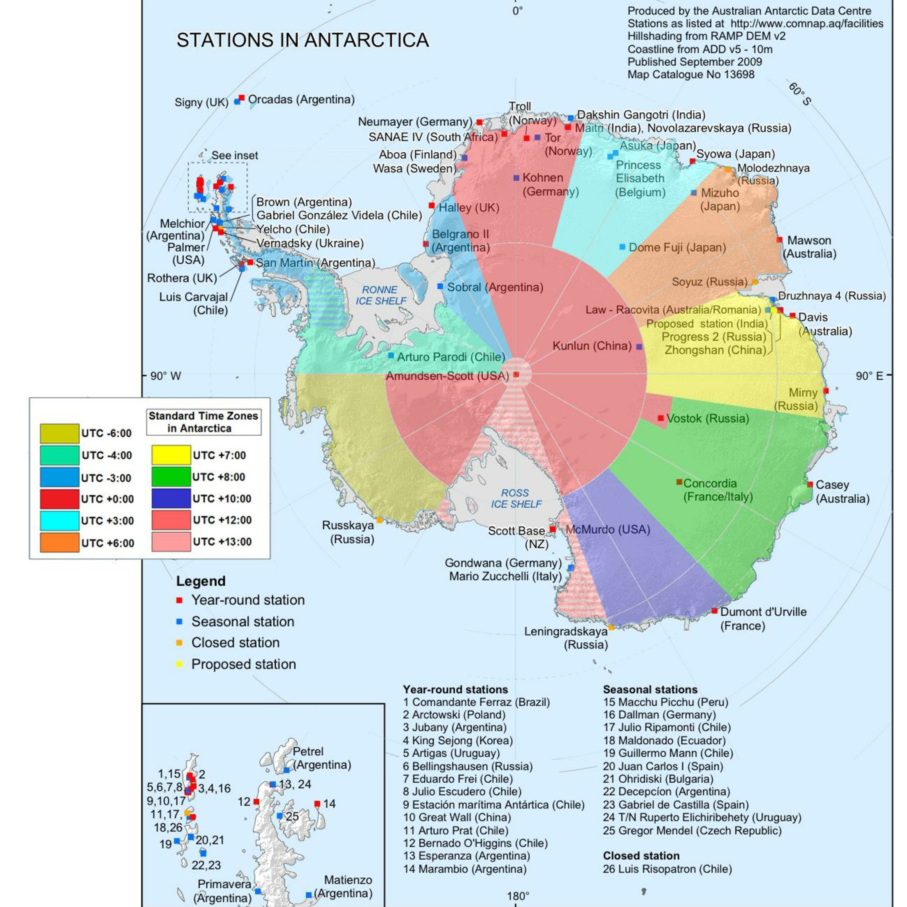 Timezones in antarctica